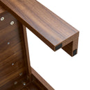 Multi Functional Coffee Table With Password Lock, Suitable For Storing Firearms And Wine - Walnut