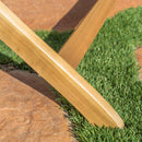 Blissique - Outdoor Foldable Wood Dining Table With Slat Design