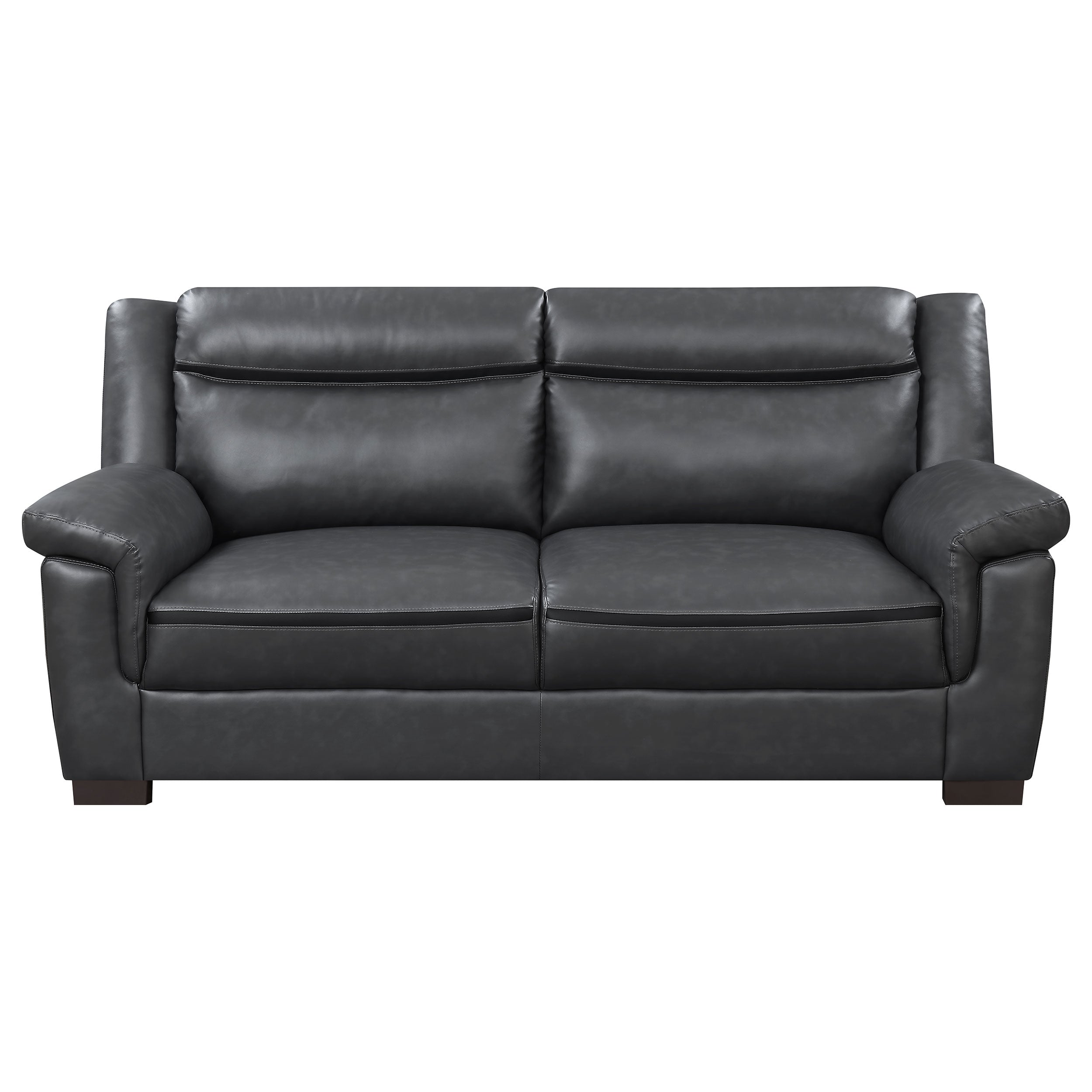 Arabella Upholstered Padded Arm Sofa Grey — view 3