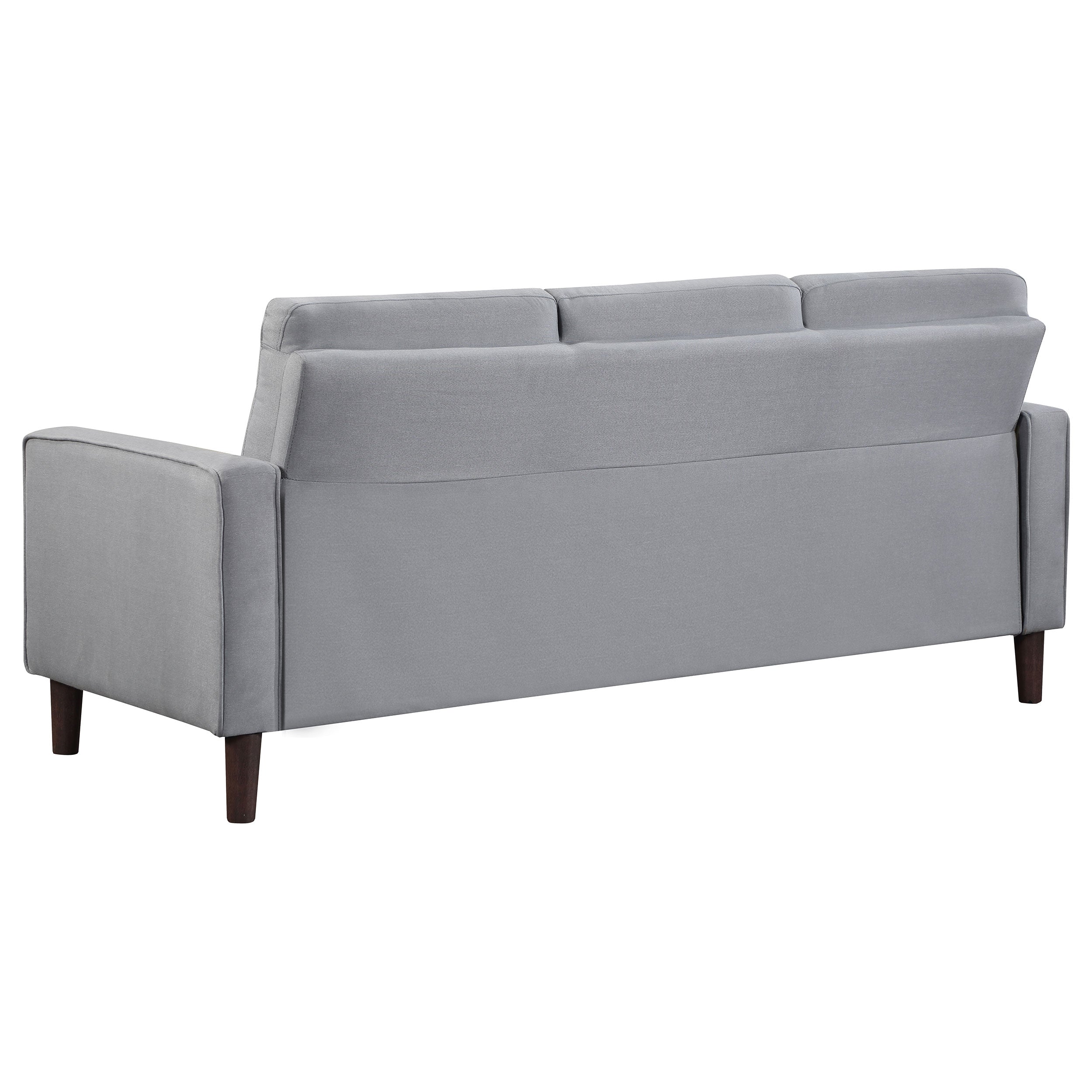 Bowen 3-piece Upholstered Track Arm Tufted Sofa Set Grey — view 5