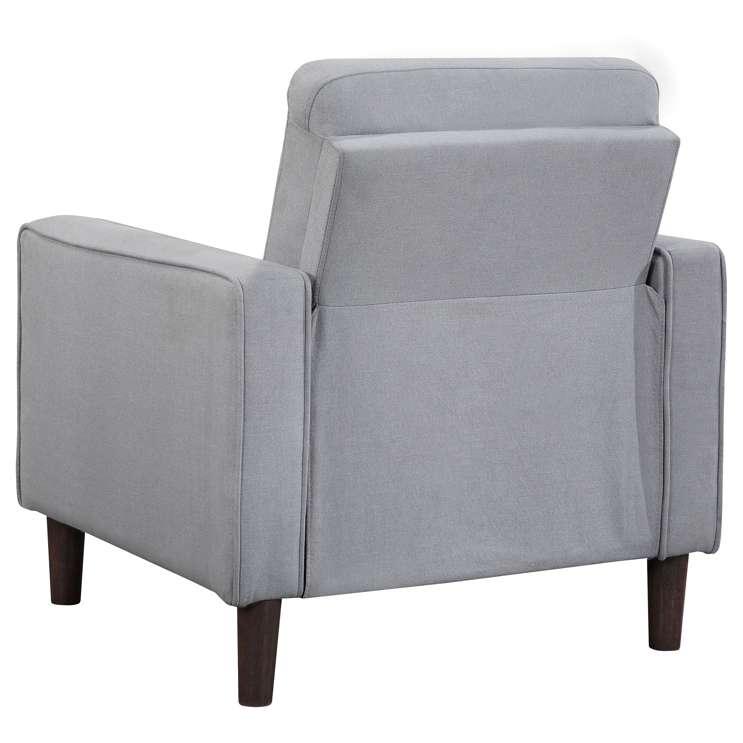 Bowen 3-piece Upholstered Track Arm Tufted Sofa Set Grey — view 11