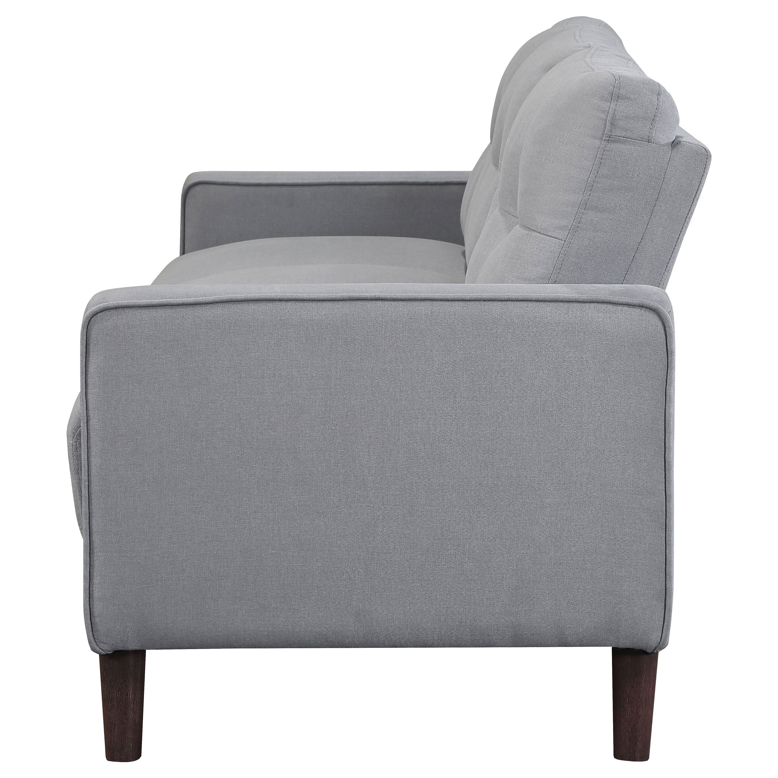Bowen Upholstered Track Arm Tufted Sofa Grey — view 5