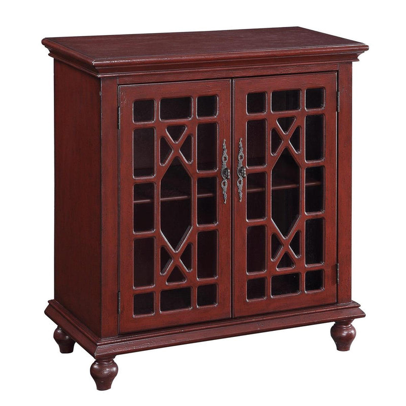 Hand Painted Textured Accent Credenza Storage Cabinet