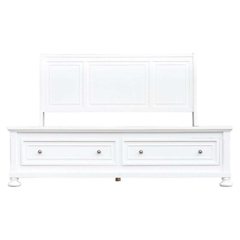Willow Ridge Queen Headboard (Sleigh) (White)