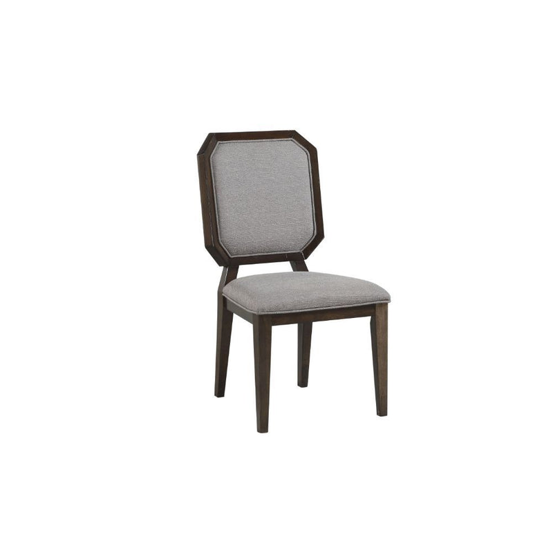 Selma - Side Chair (Set of 2) - Gray Fabric & Tobacco