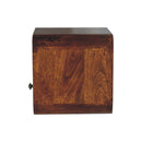 Curved Upper Slot Floating Nightstand