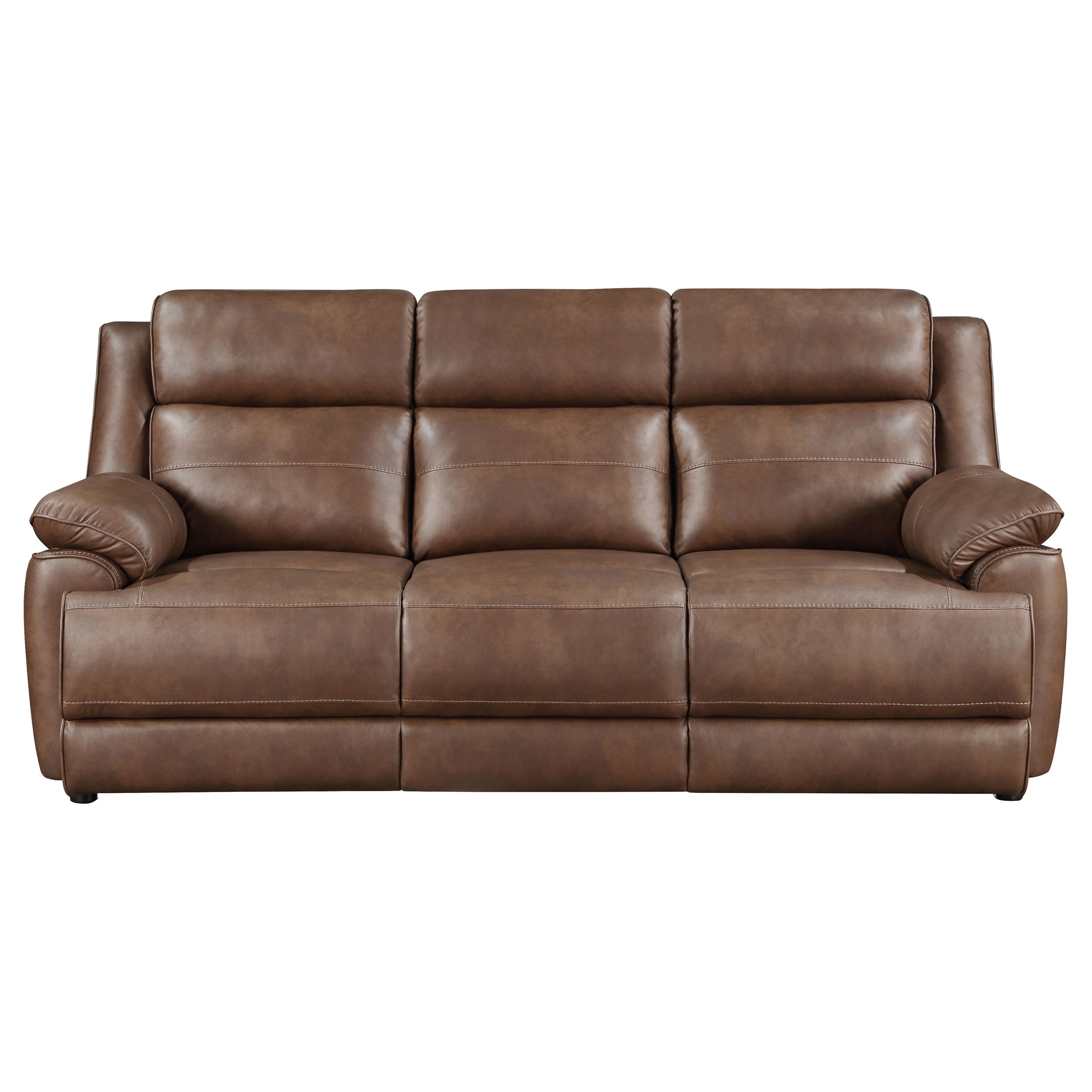 Ellington 3-piece Upholstered Padded Arm Sofa Set Dark Brown — view 4