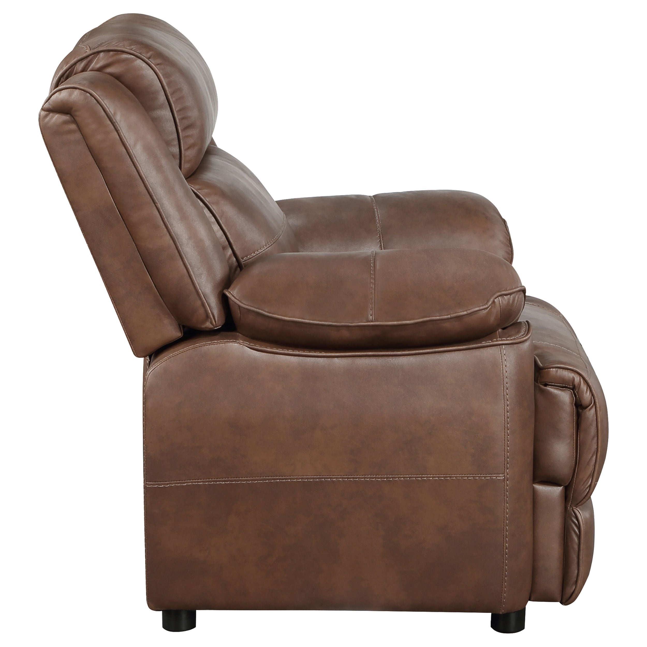 Ellington 3-piece Upholstered Padded Arm Sofa Set Dark Brown — view 13