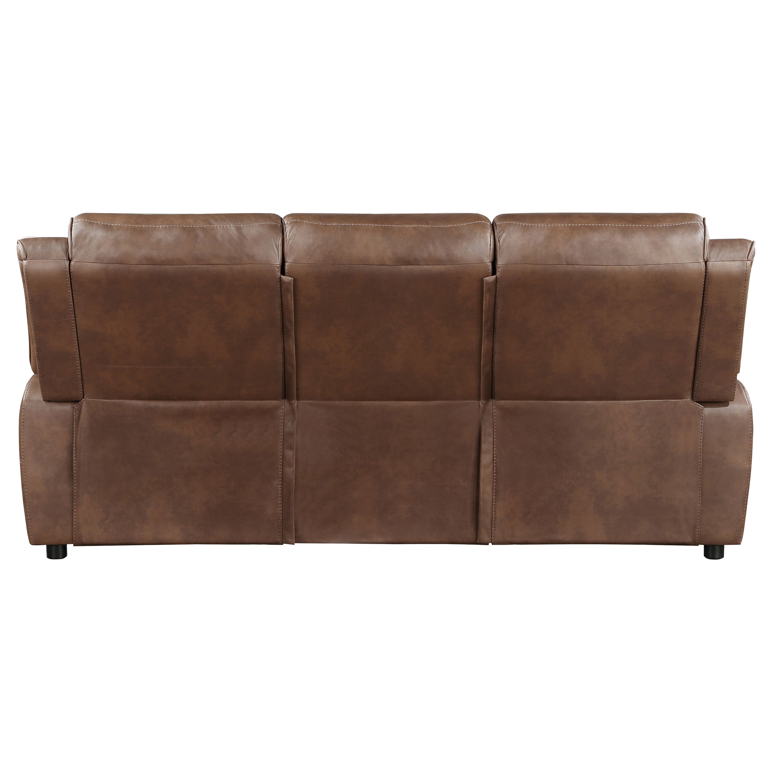 Ellington Upholstered Padded Arm Sofa Dark Brown — view 7