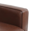 Contemporary Club Chair With Button Tufting And Birch Wood Legs