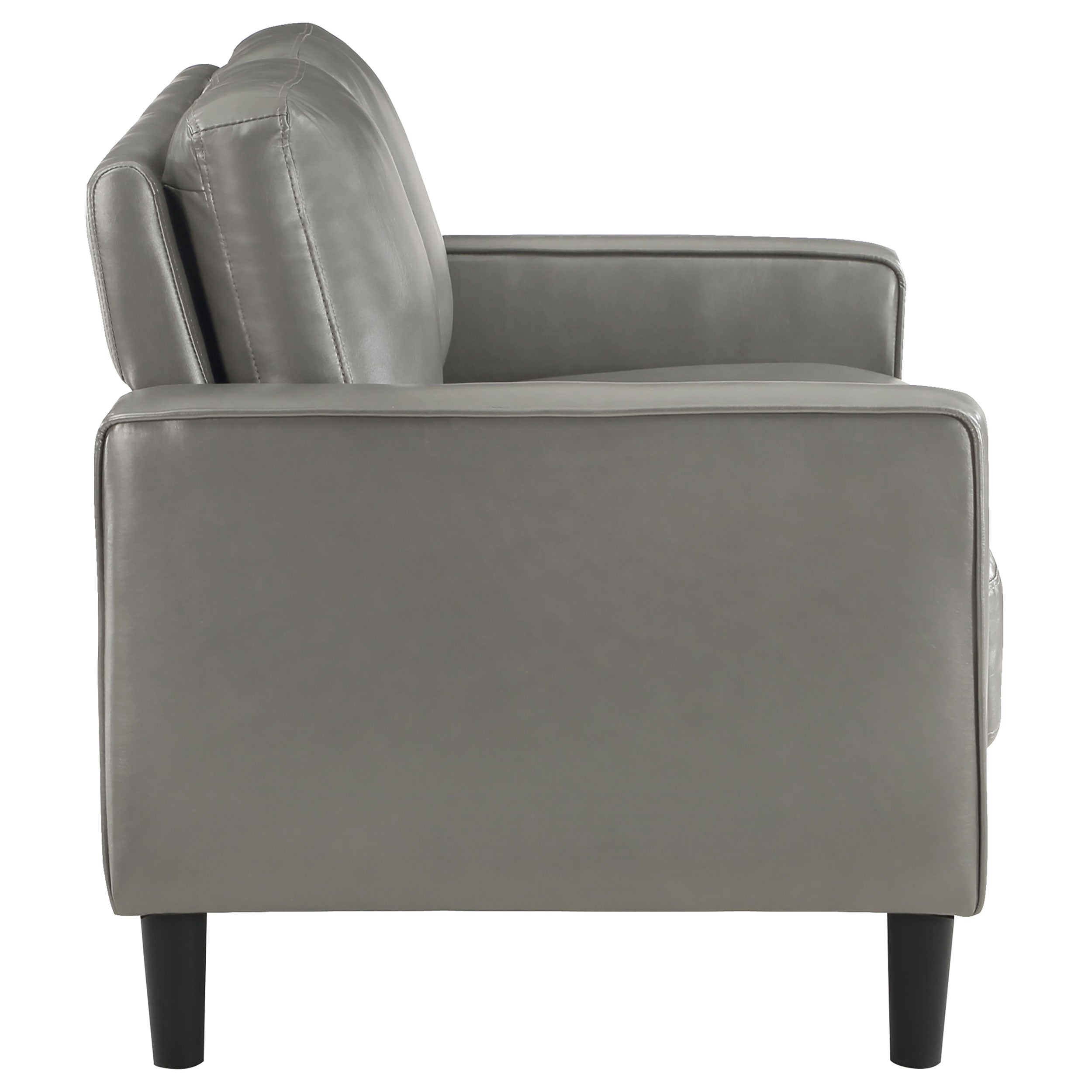 Ruth 3-piece Upholstered Track Arm Sofa Set Grey — view 10