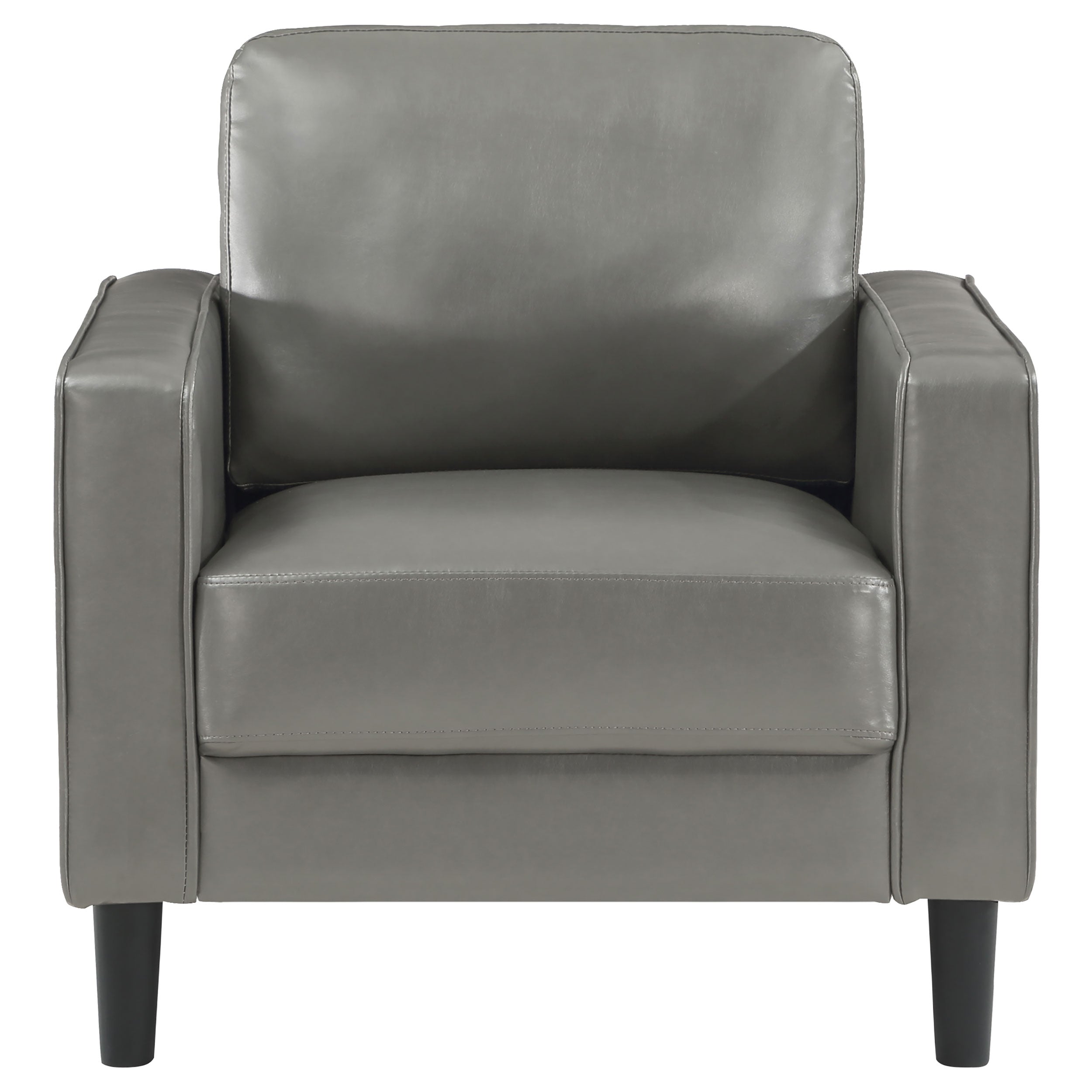 Ruth 3-piece Upholstered Track Arm Sofa Set Grey — view 12