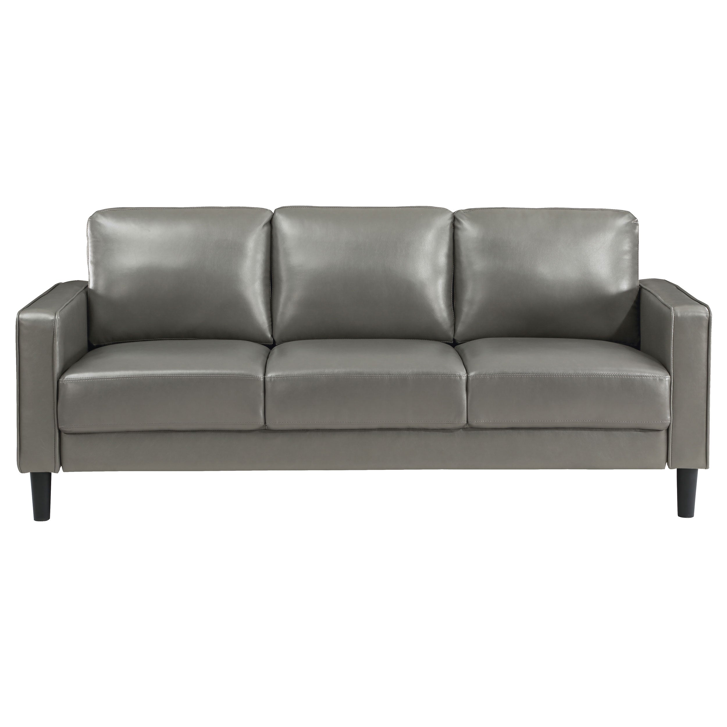 Ruth Upholstered Track Arm Sofa Grey — view 3