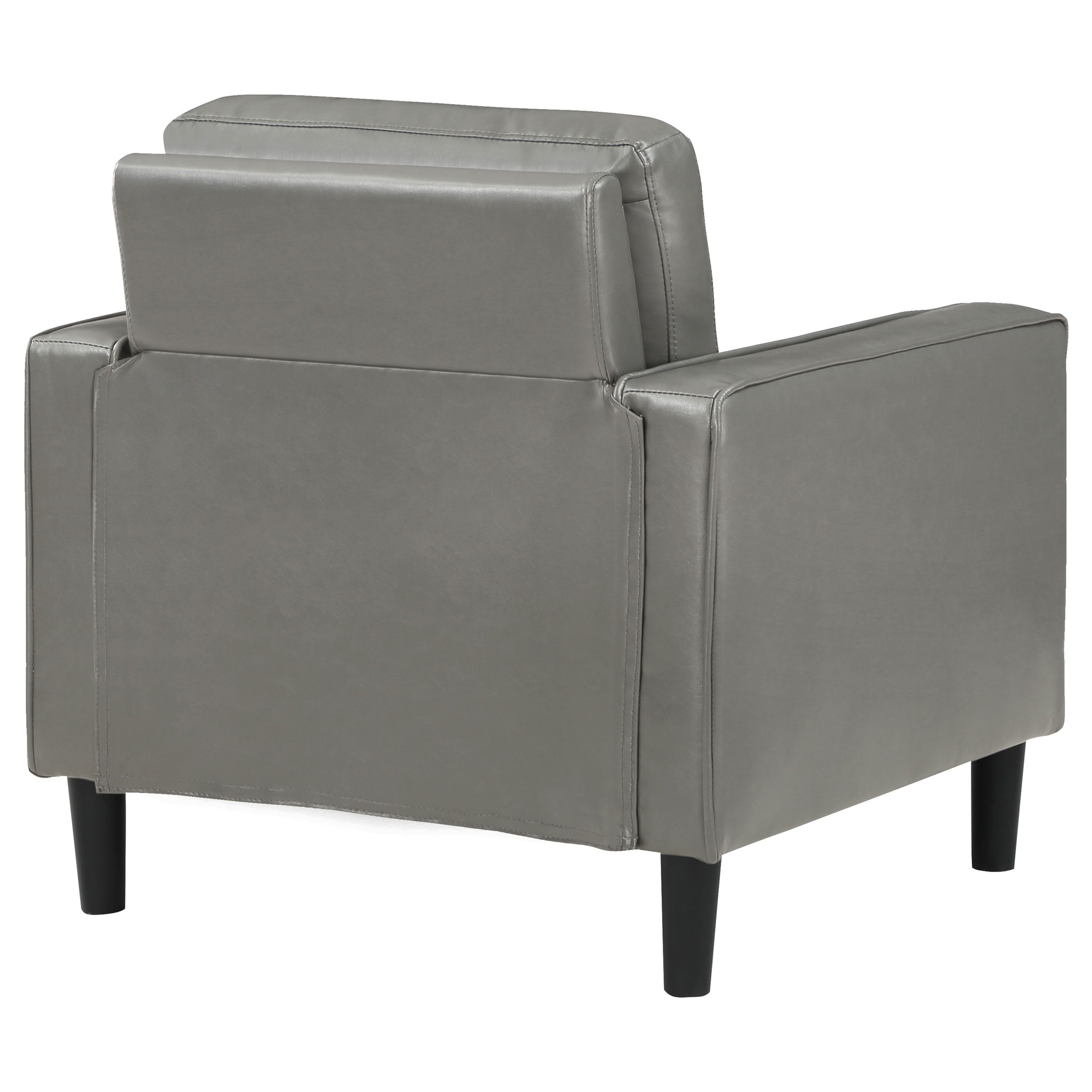 Ruth Upholstered Track Arm Accent Chair Grey — view 7