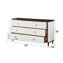 Carena - Dresser With Jewelry Tray - White & Brown