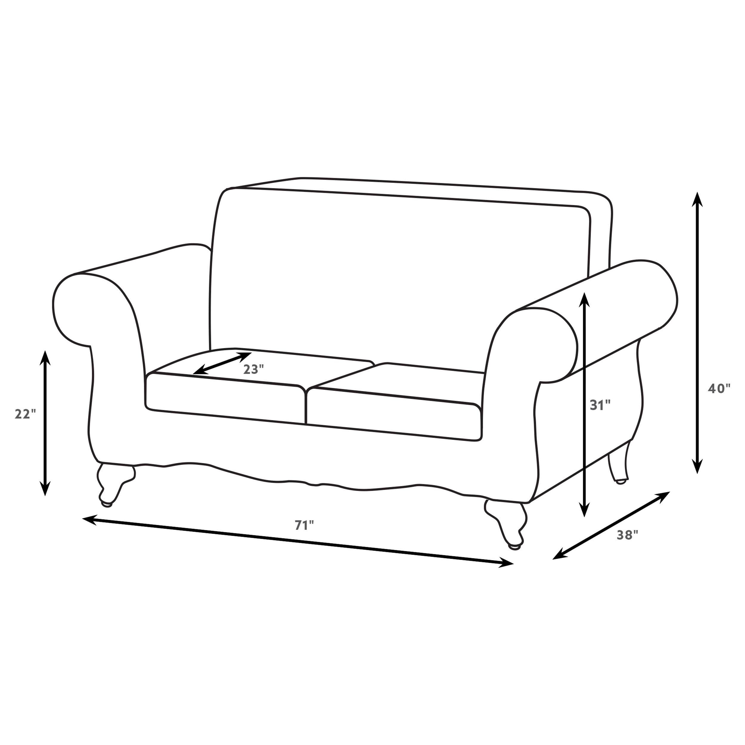 Elmbrook 3-piece Upholstered Rolled Arm Sofa Set Brown — view 7