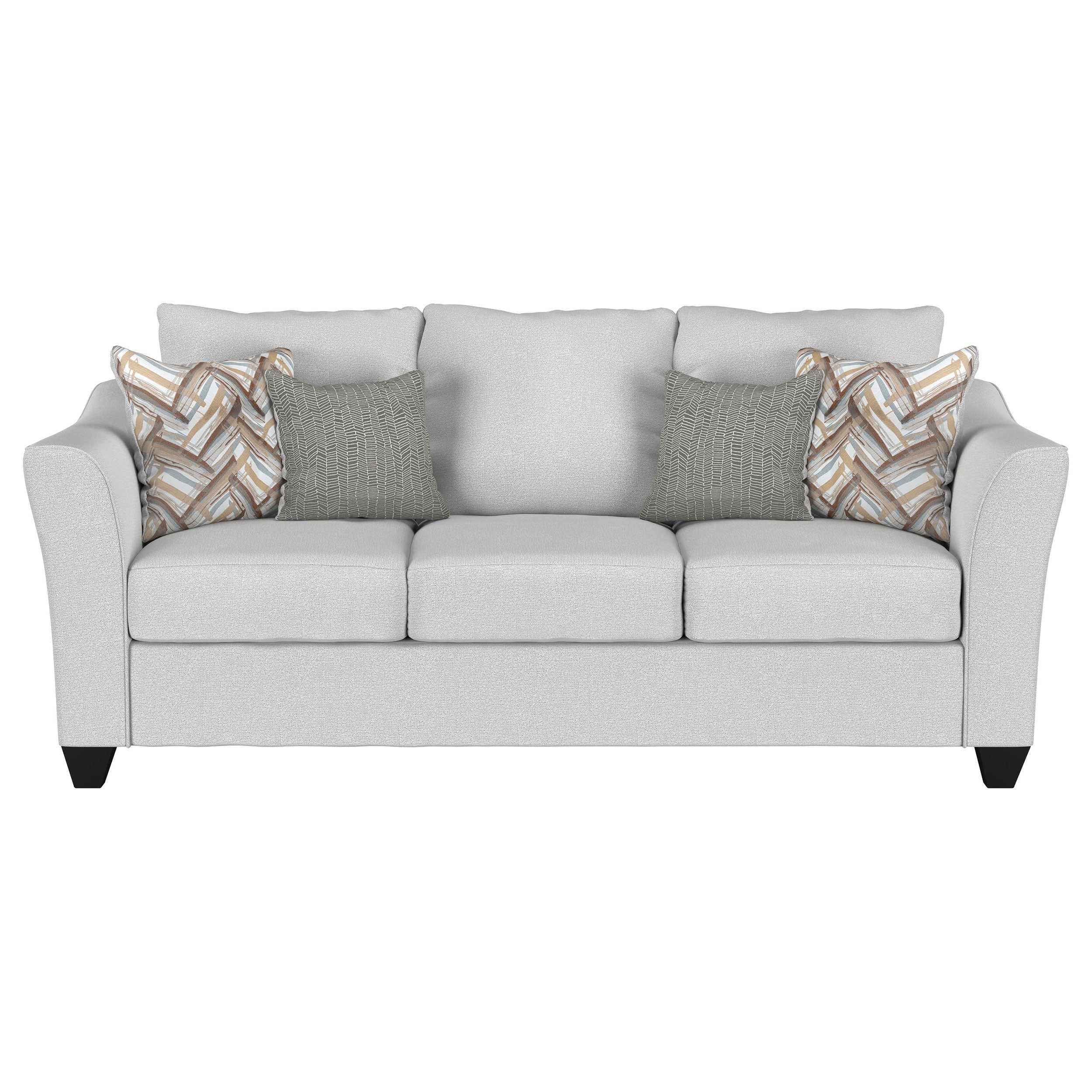 Salizar 3-piece Upholstered Flared Arm Sofa Set Sand — view 4