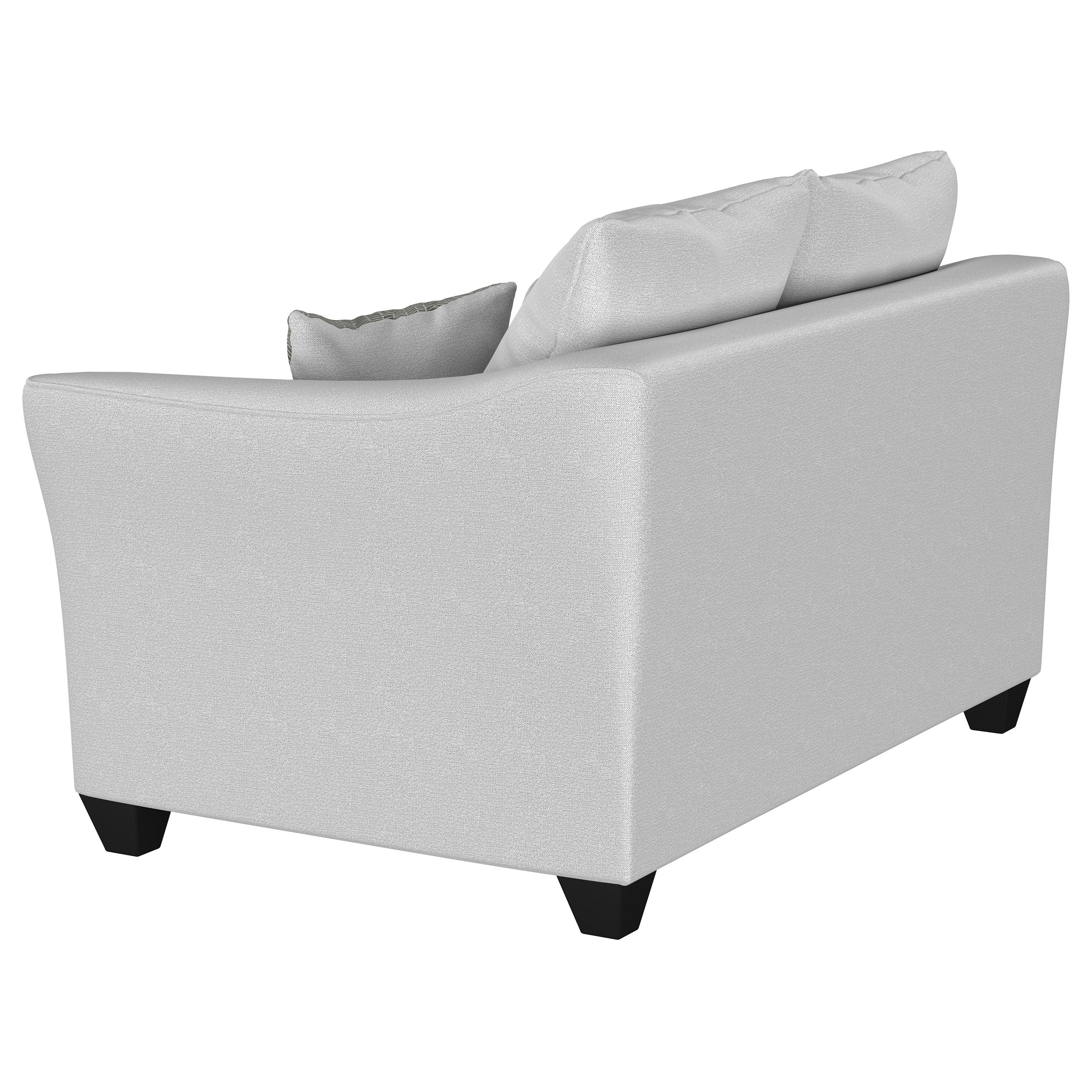Salizar 3-piece Upholstered Flared Arm Sofa Set Sand — view 10