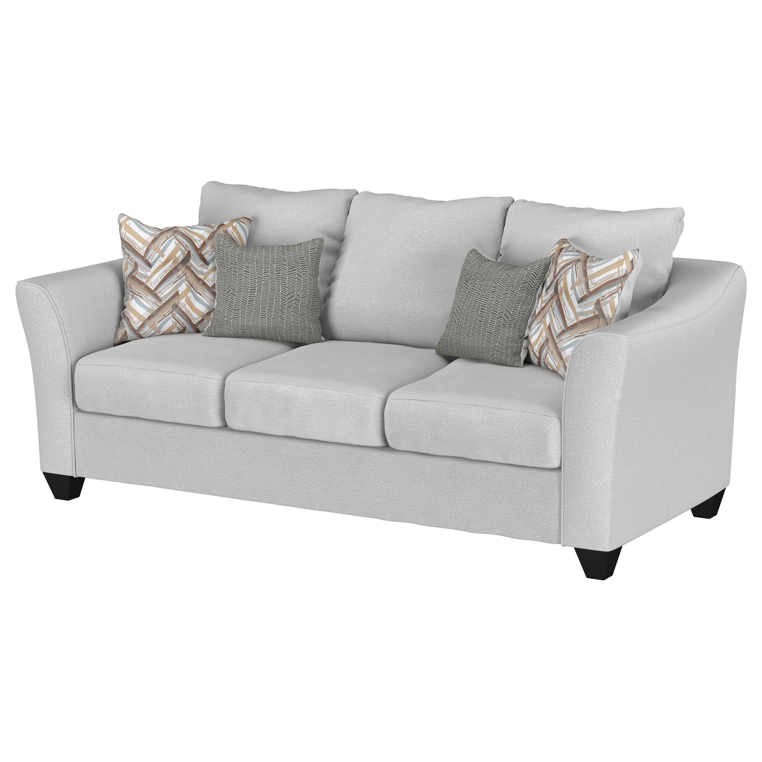 Salizar Upholstered Flared Arm Sofa Sand — view 4