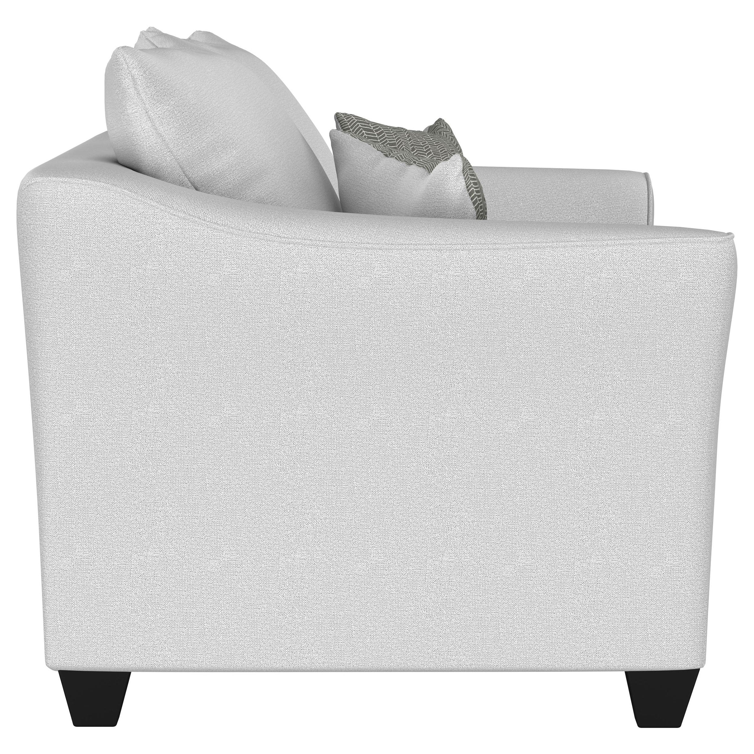 Salizar Upholstered Flared Arm Loveseat Sand — view 9