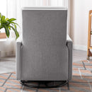 Modern Upholstered Rocker Nursery Chair Plush Seating Glider Swivel Recliner Chair