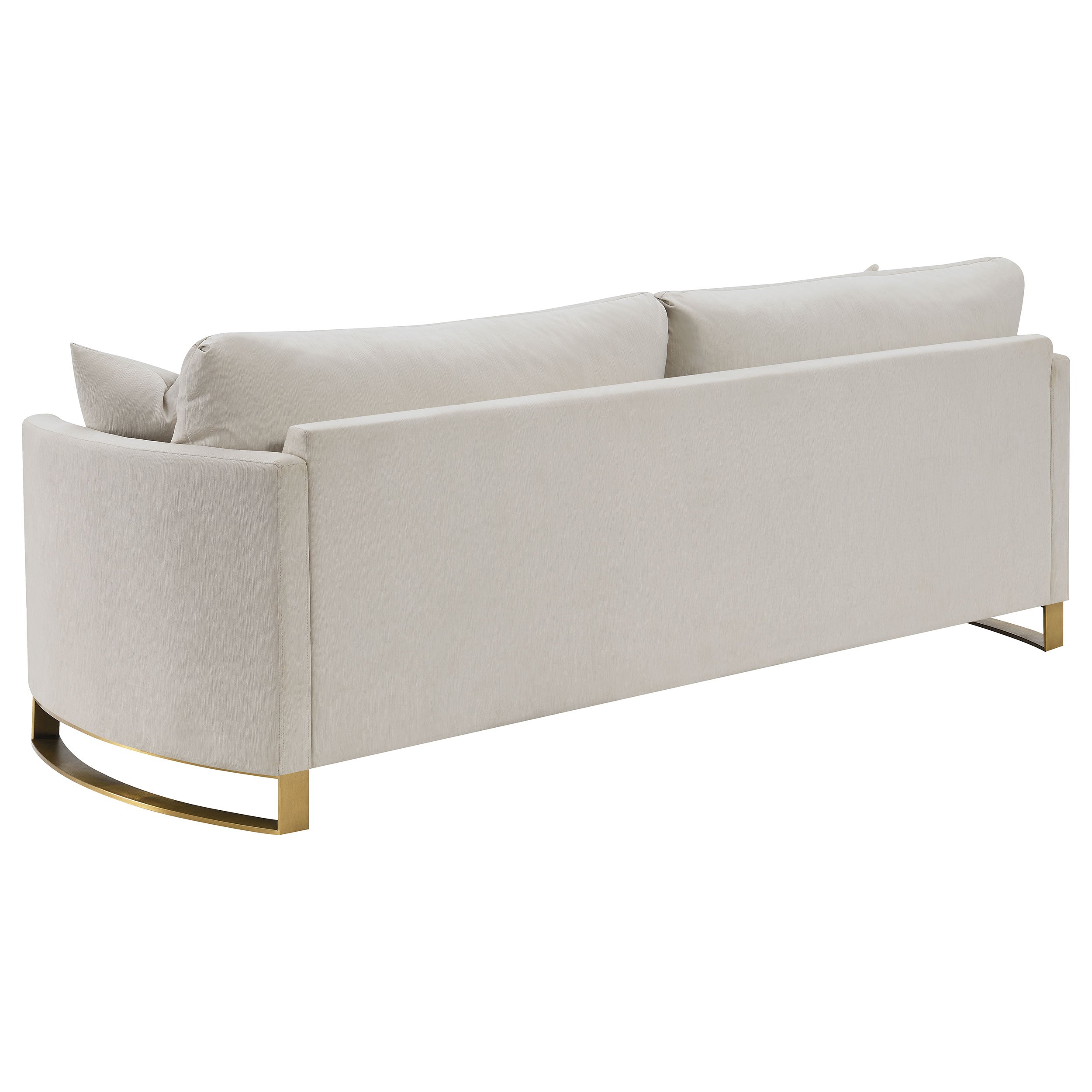 Corliss 2-piece Upholstered Arched Arm Sofa Set Beige — view 5