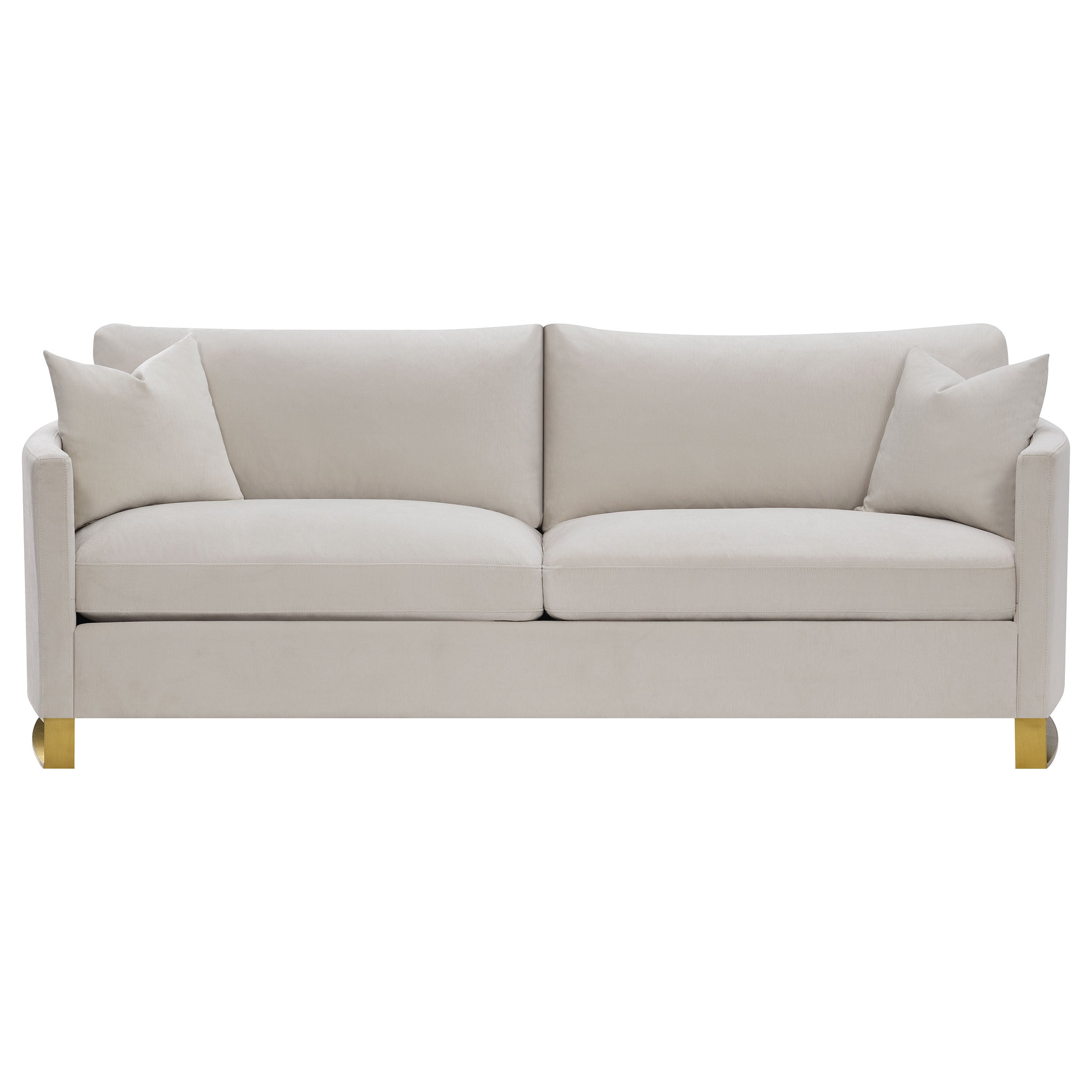 Corliss 3-piece Upholstered Arched Arm Sofa Set Beige — view 4