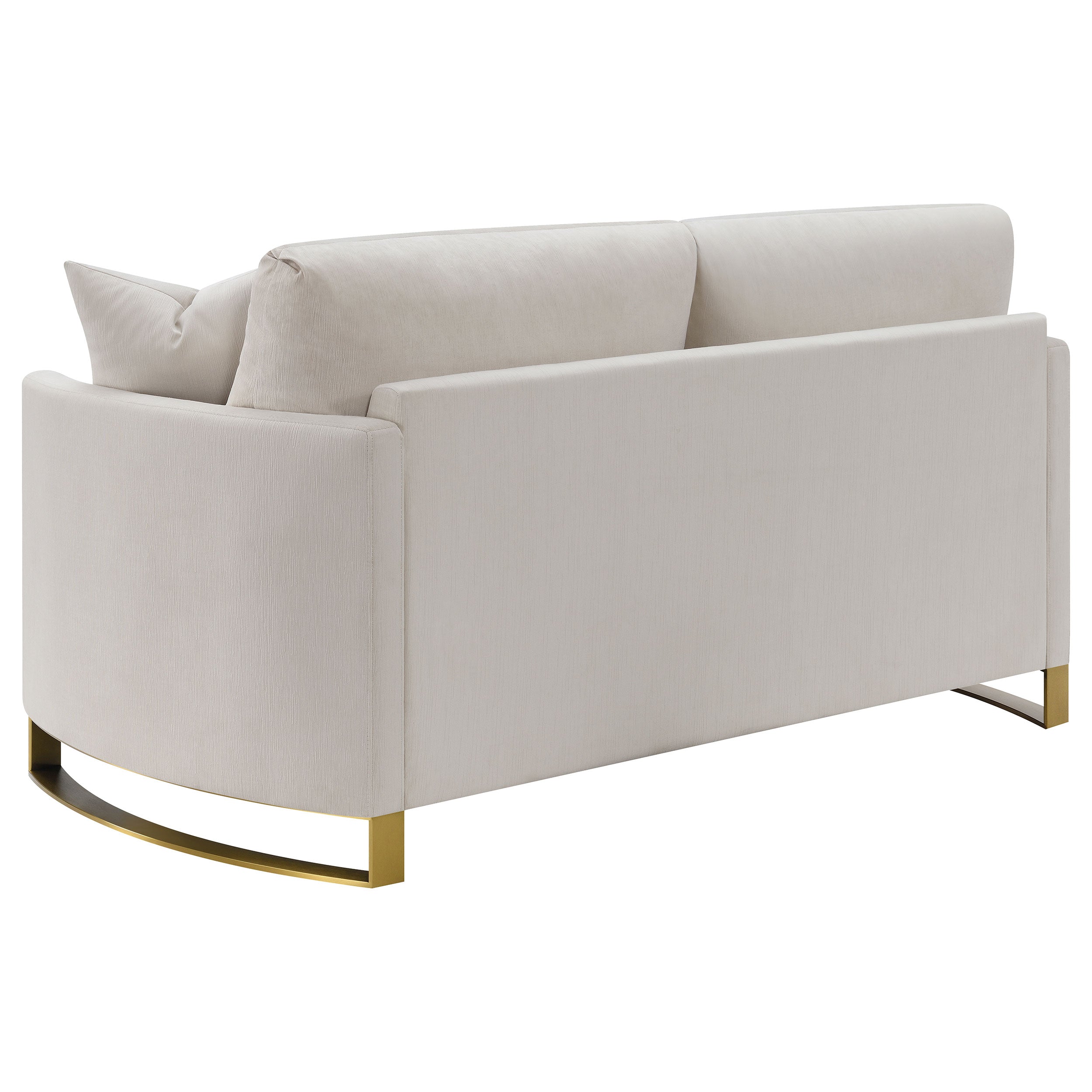 Corliss 3-piece Upholstered Arched Arm Sofa Set Beige — view 8