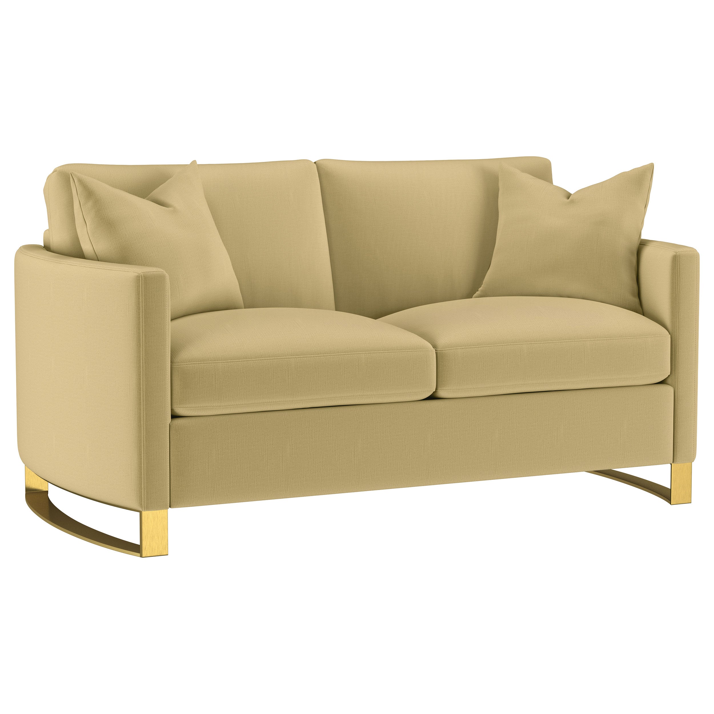 Corliss 2-piece Velvet Upholstered Sofa Set Camel — view 6