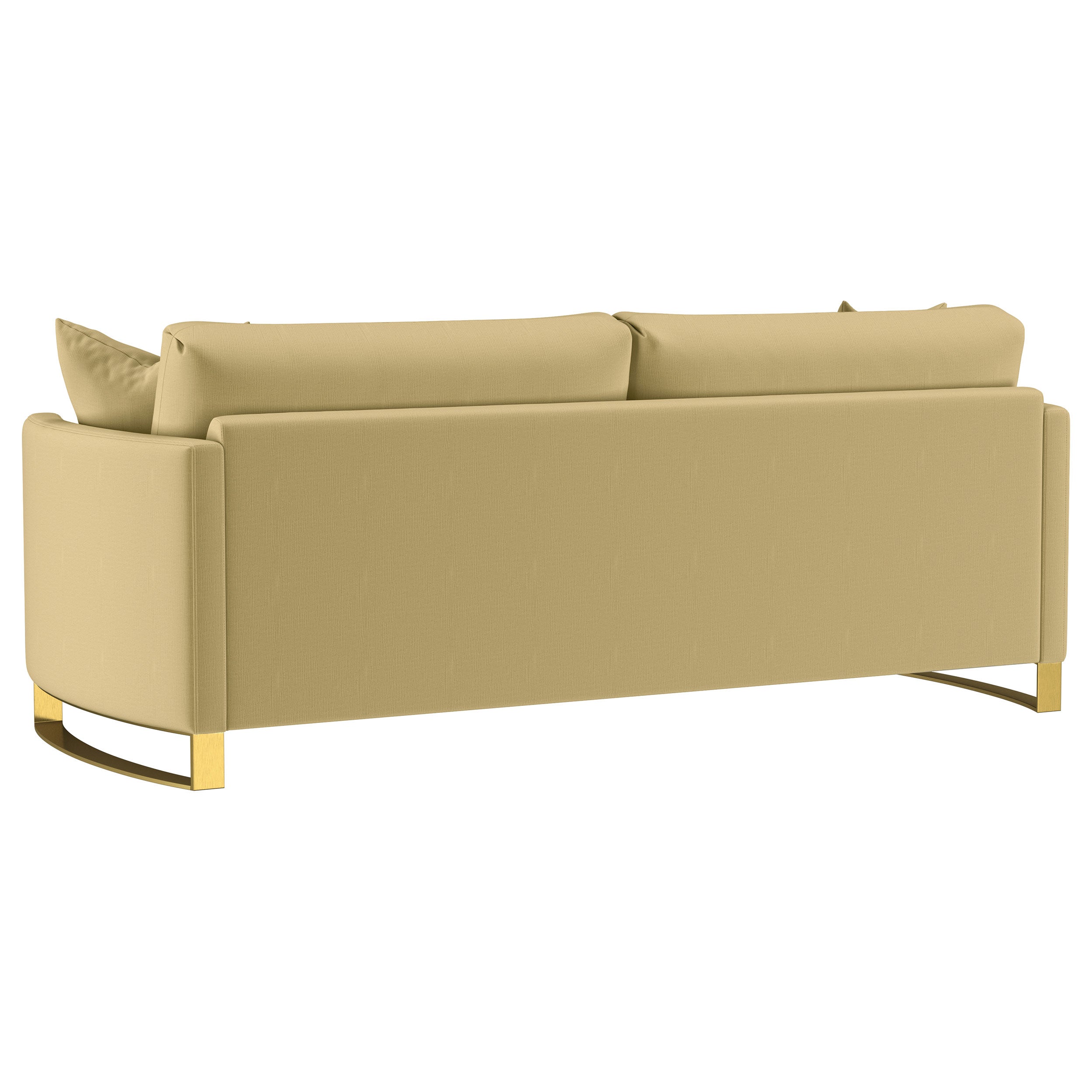 Corliss Upholstered Curved Track Arm Sofa Camel — view 6