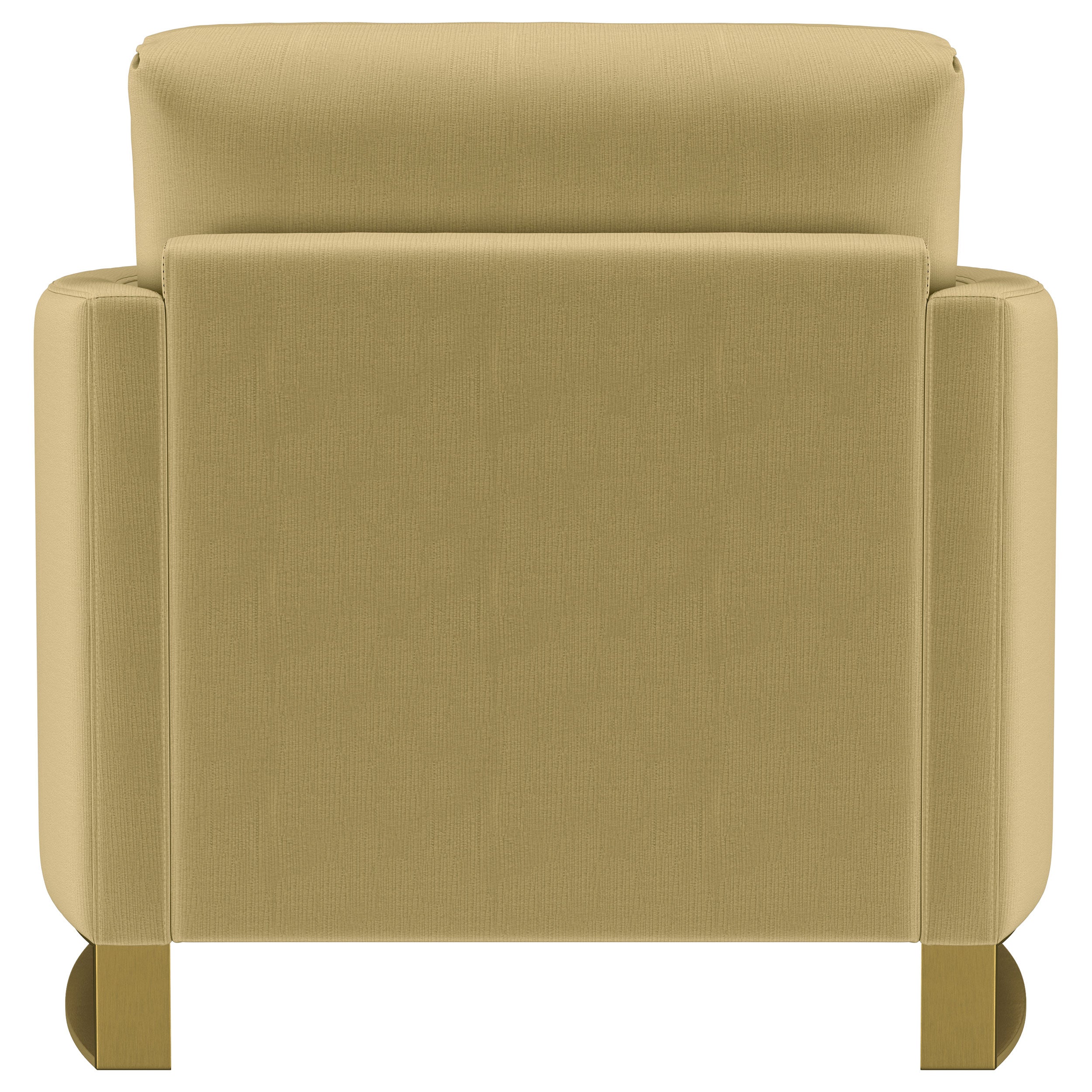 Corliss Upholstered Curved Track Arm Chair Camel — view 7