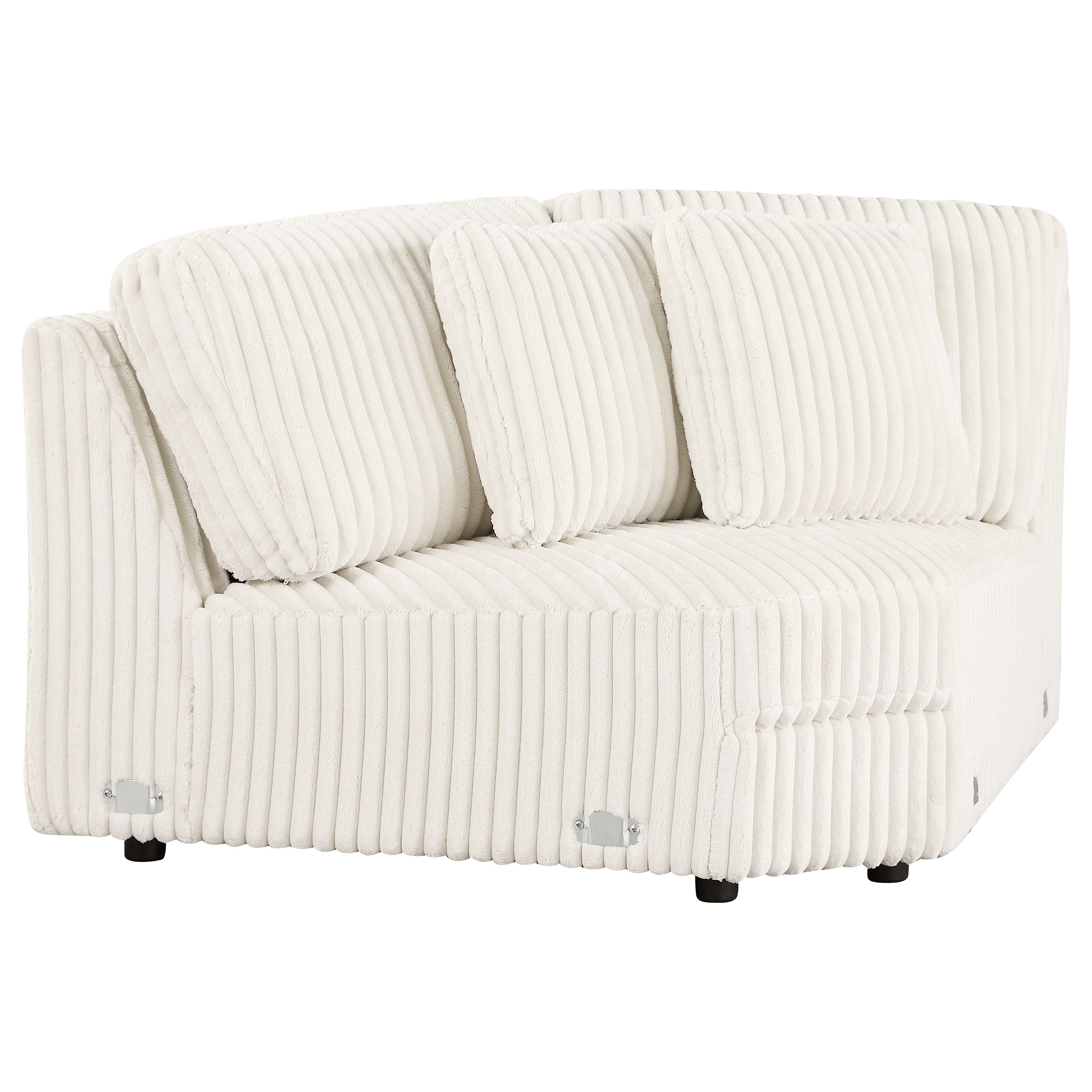 Emberson 4-piece Upholstered Modular Sectional Sofa Ivory — view 7