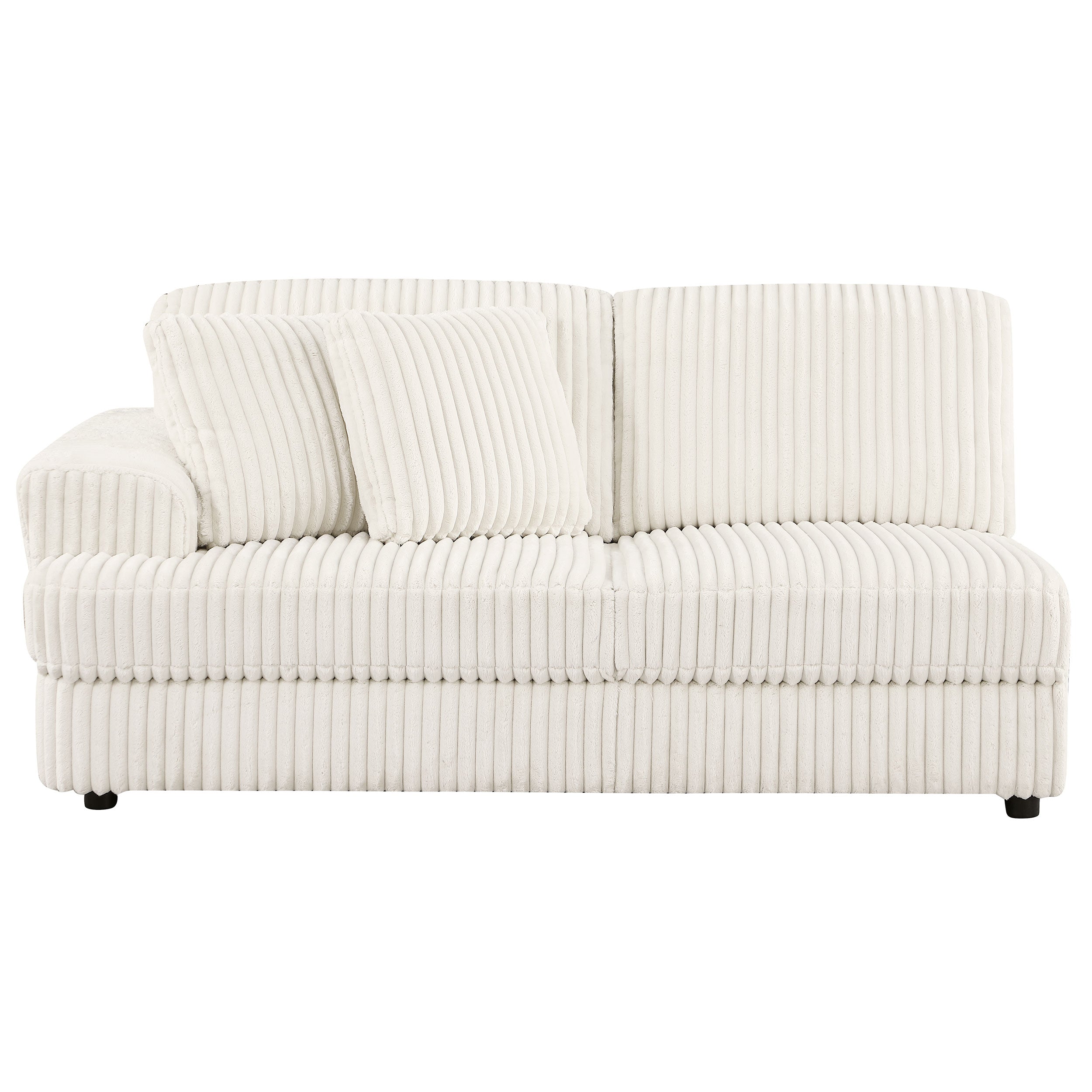 Emberson Upholstered LAF Loveseat Ivory — view 3