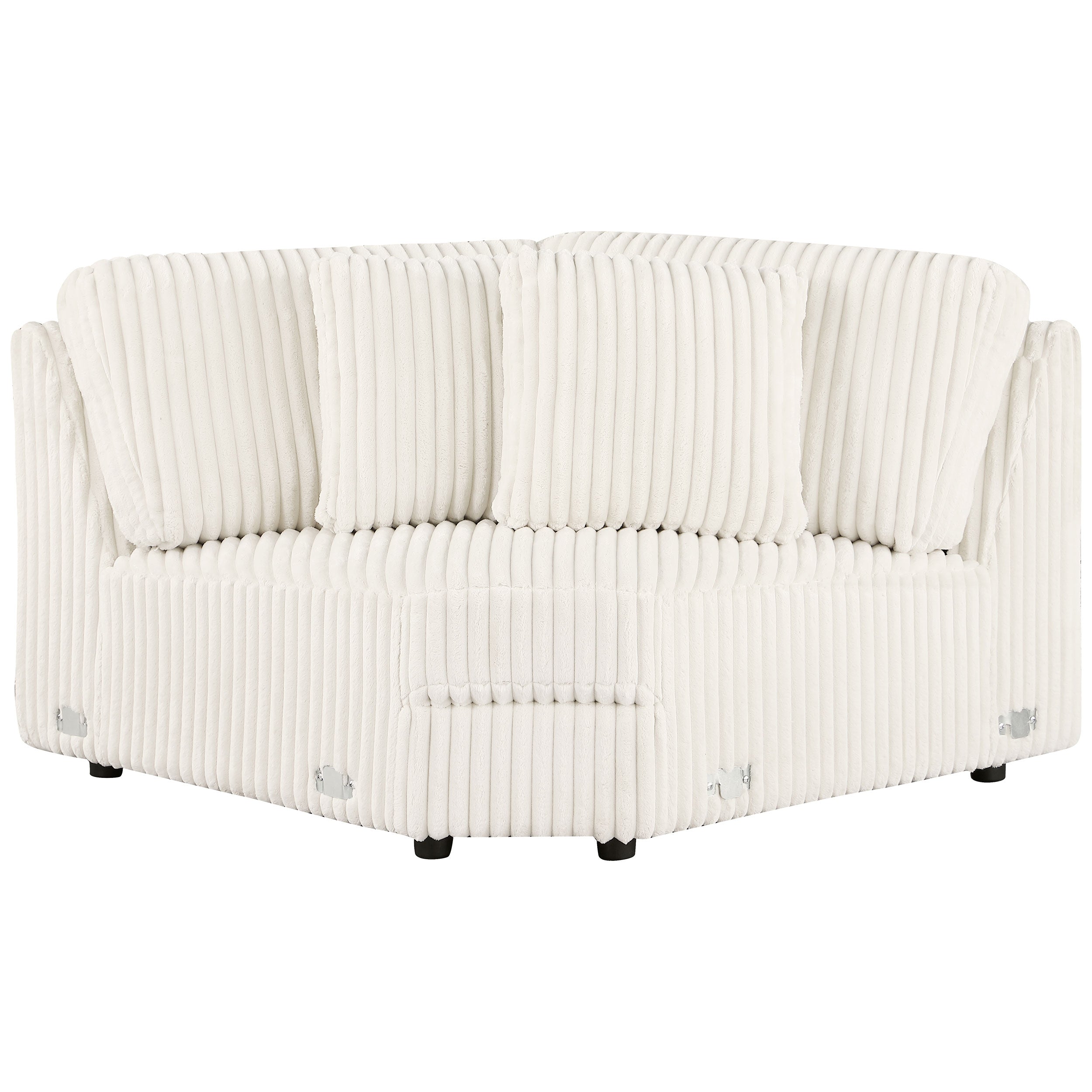Emberson Upholstered Wedge Ivory — view 1