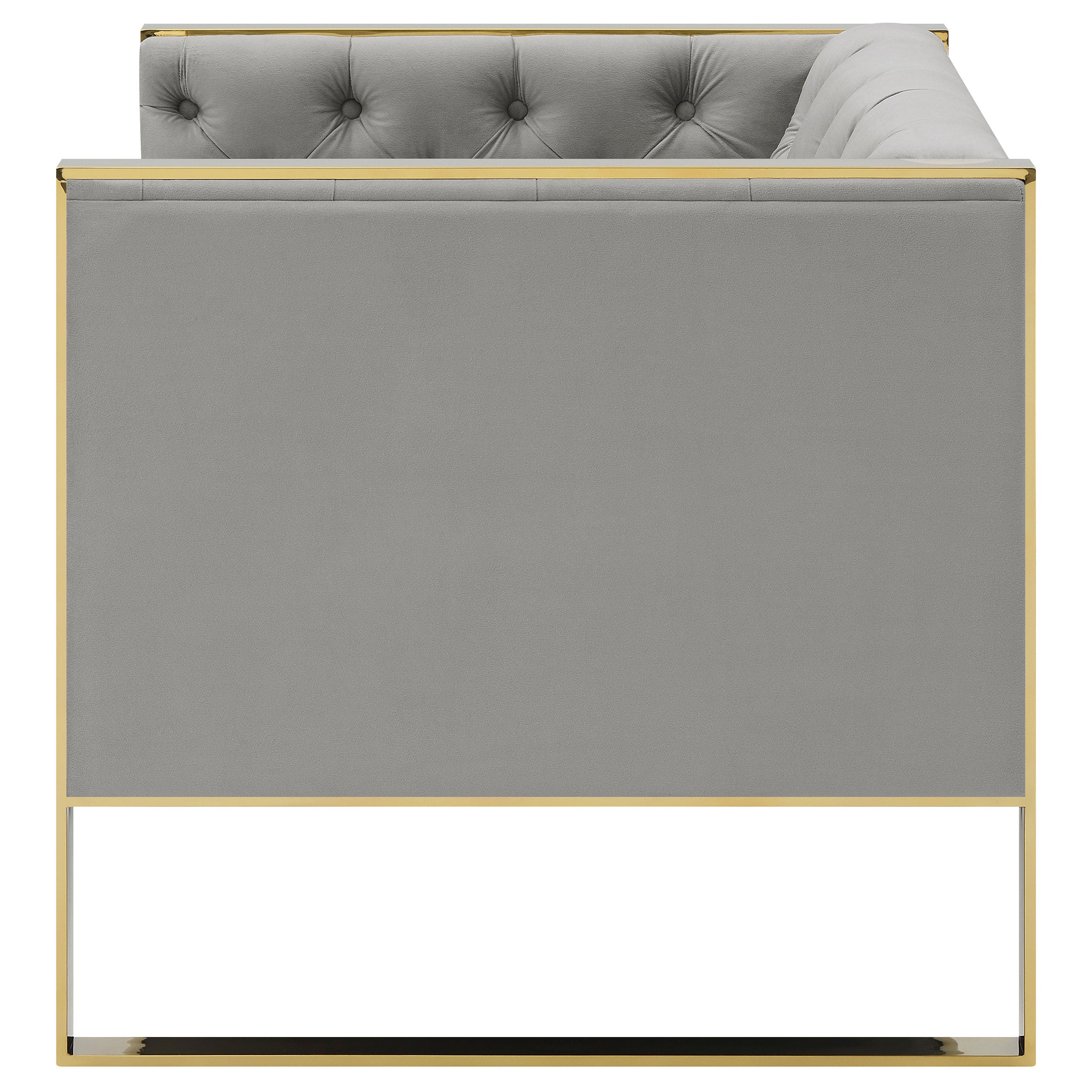 Eastbrook Velvet Upholstered Tufted Accent Chair Grey — view 5
