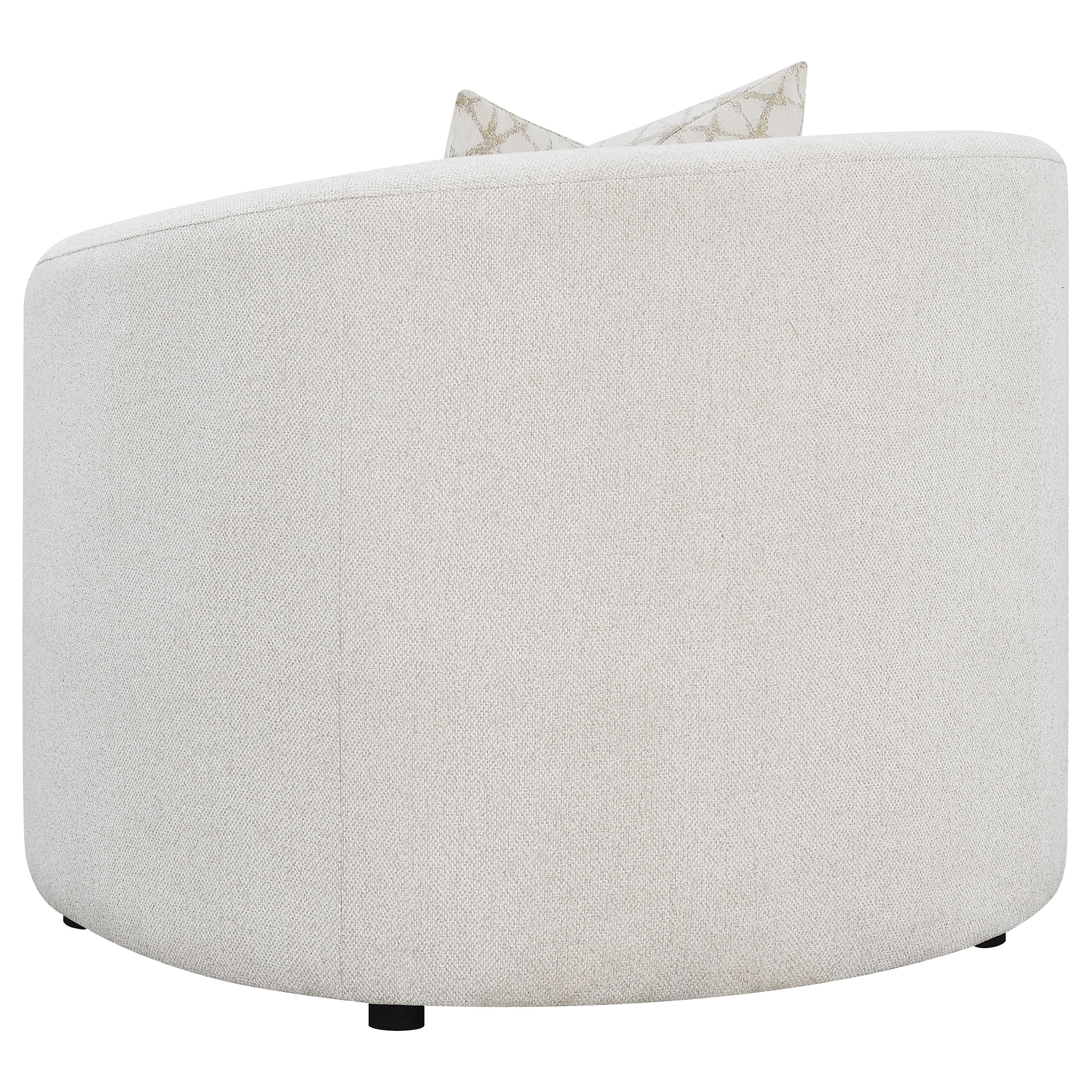 Rainn Boucle Upholstered Sloped Arm Accent Chair Latte — view 6