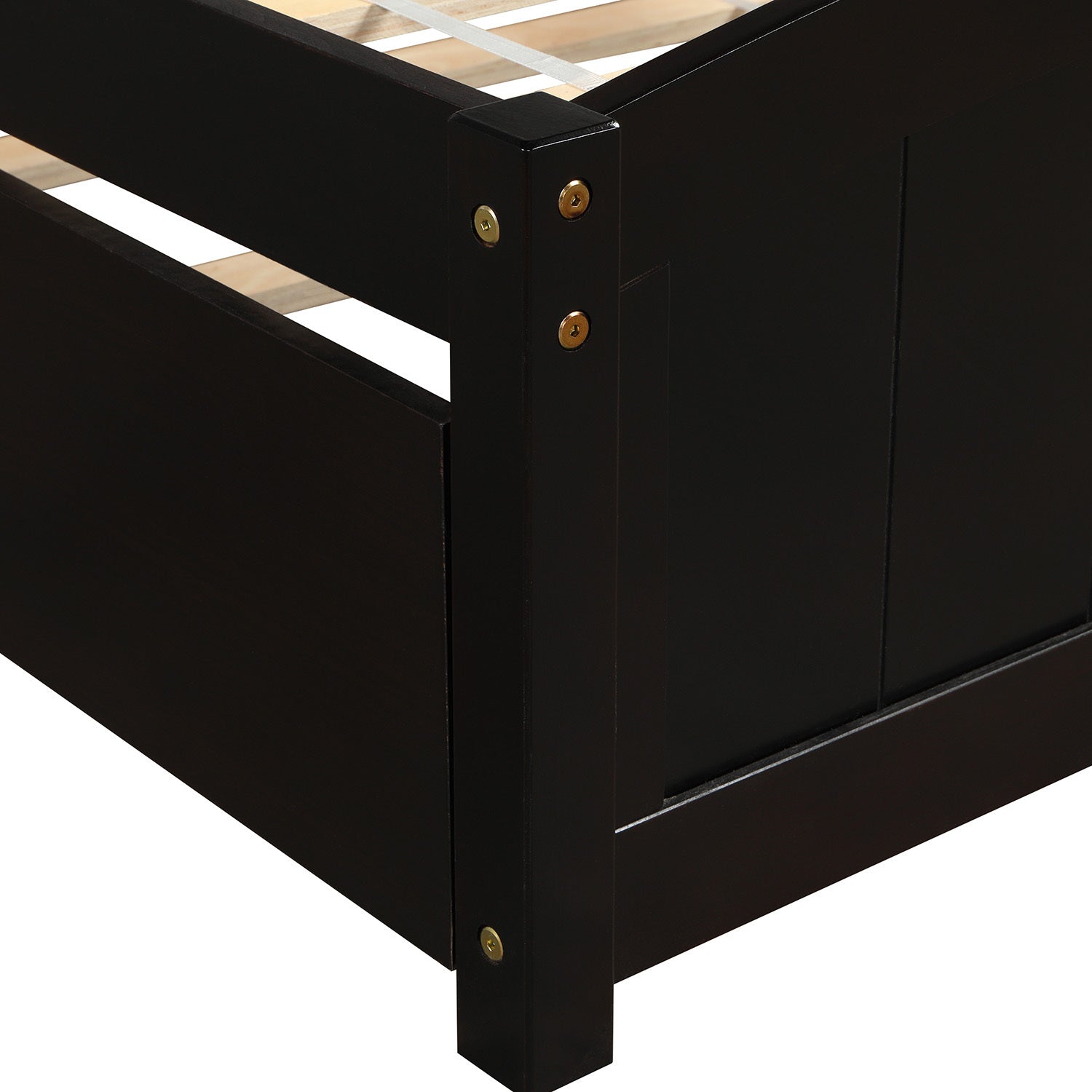 Twin size Platform Bed with Trundle, Espresso - Atlantic Fine Furniture Melbourne FL