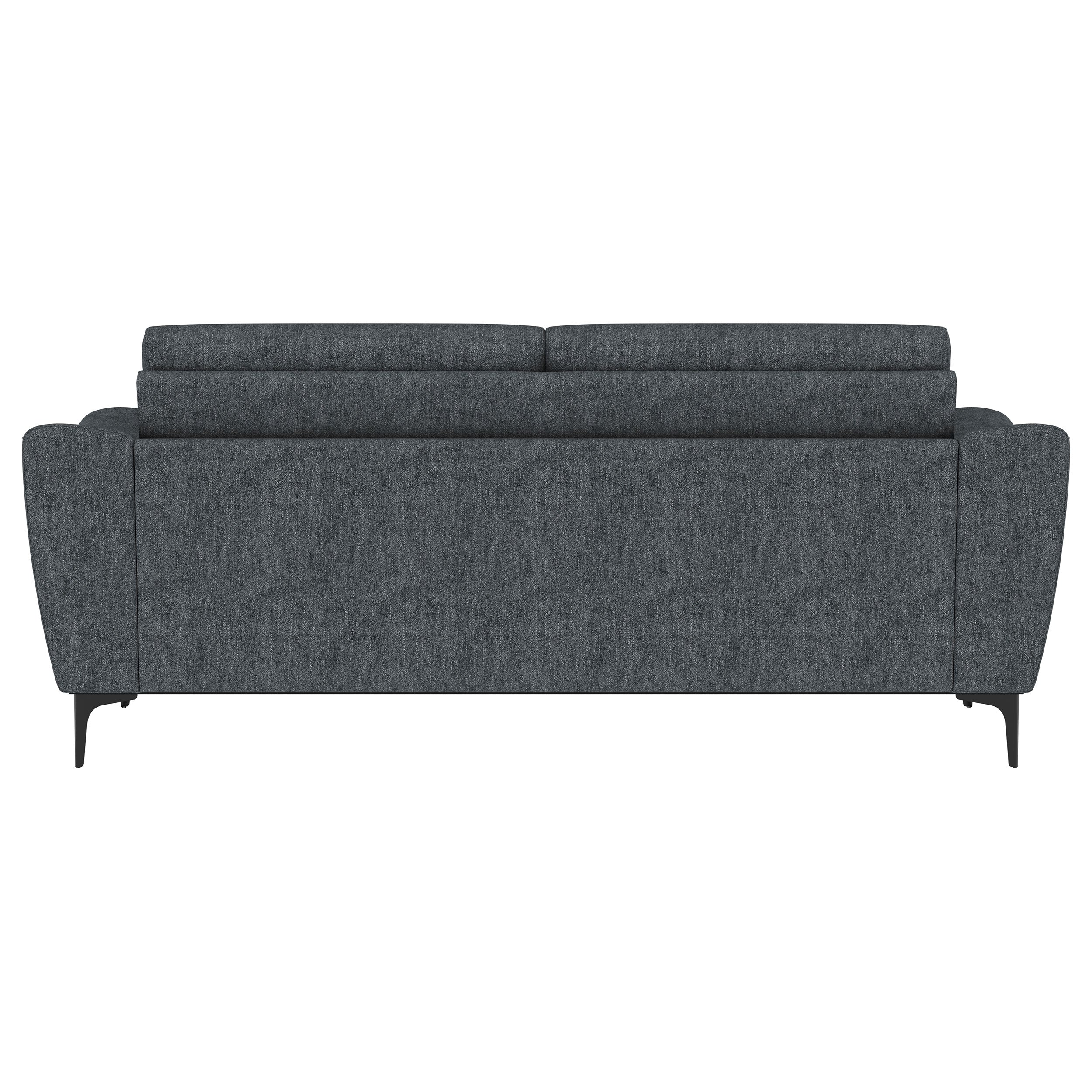 Nolan Upholstered Sloped Track Arm Sofa Charcoal — view 7