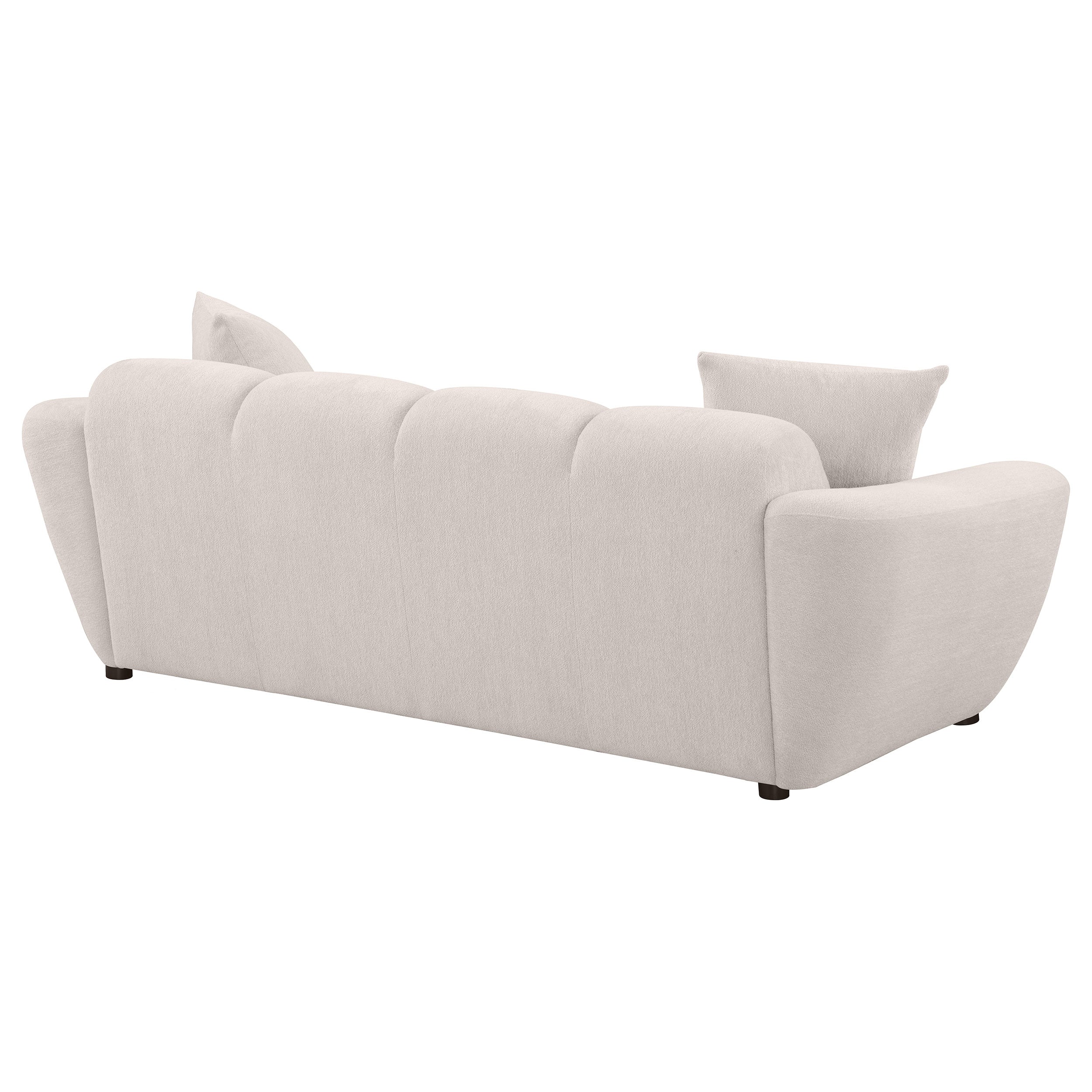 Destino Chenille Upholstered Splayed Arm Sofa Greige — view 7