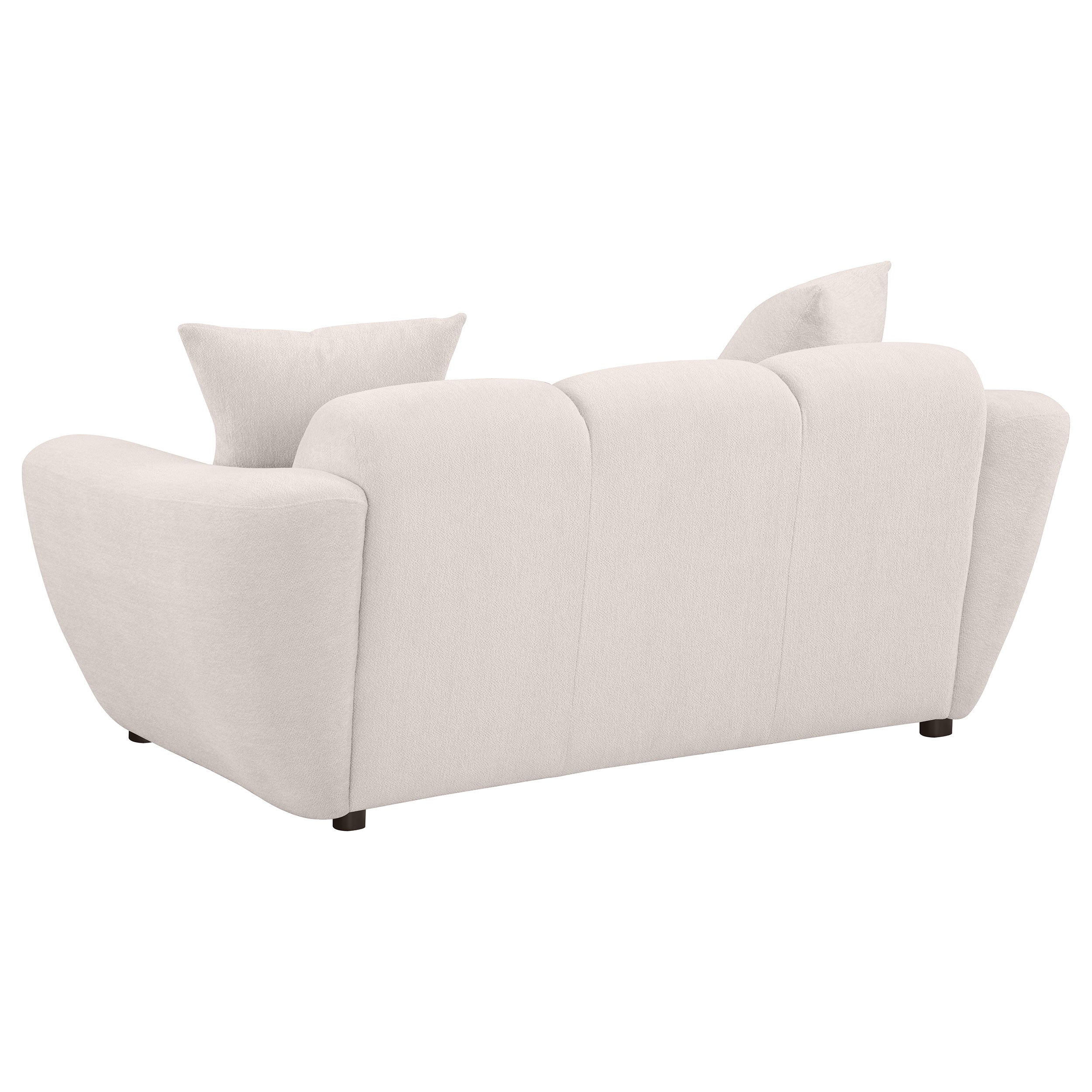 Destino Chenille Upholstered Splayed Arm Loveseat Greige — view 6