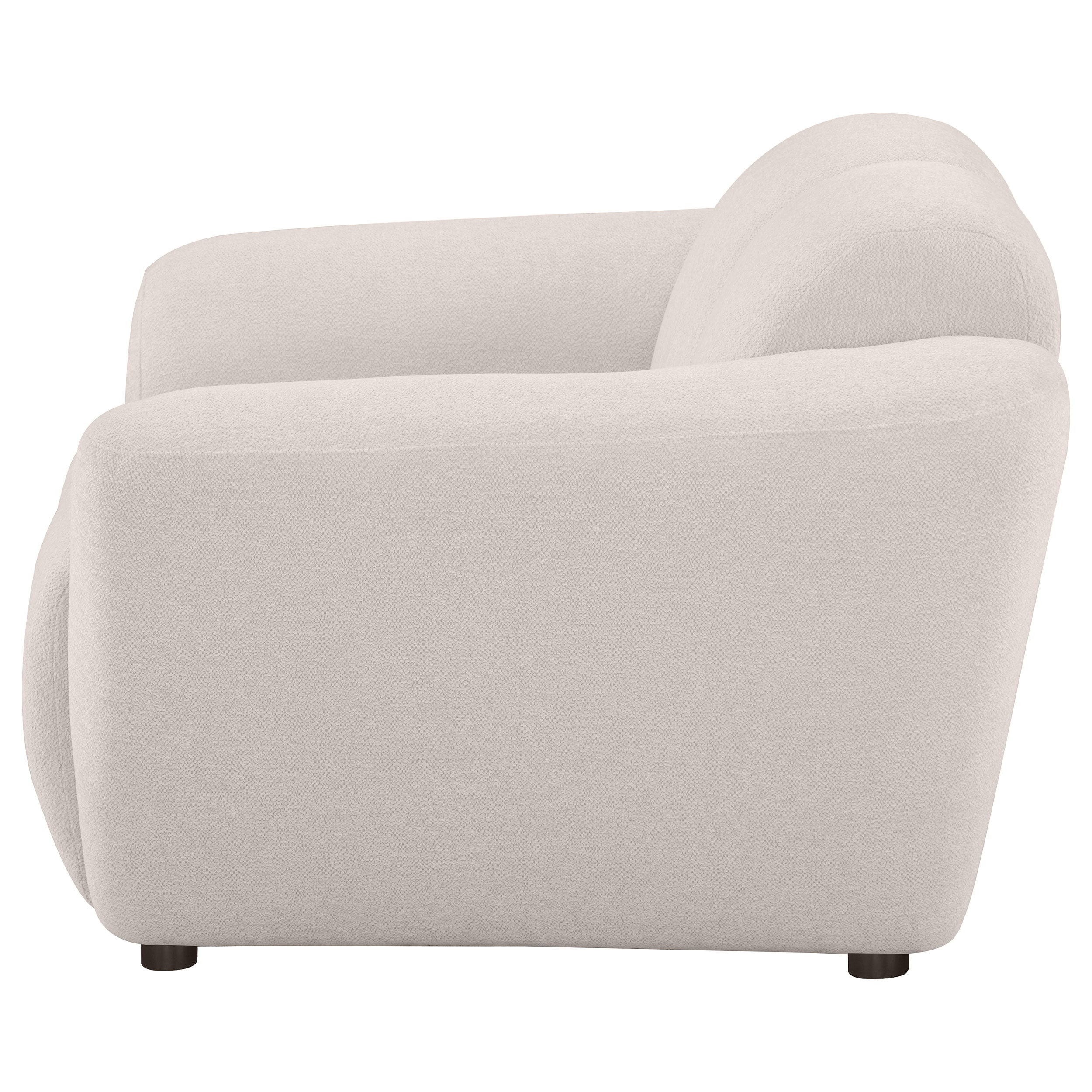 Destino Chenille Upholstered Splayed Arm Accent Chair Greige — view 5
