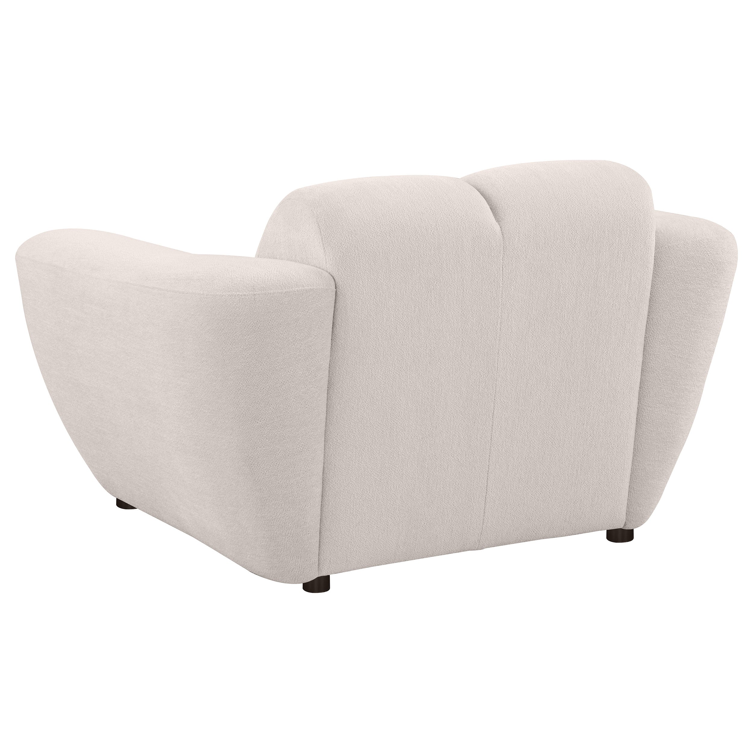 Destino Chenille Upholstered Splayed Arm Accent Chair Greige — view 6