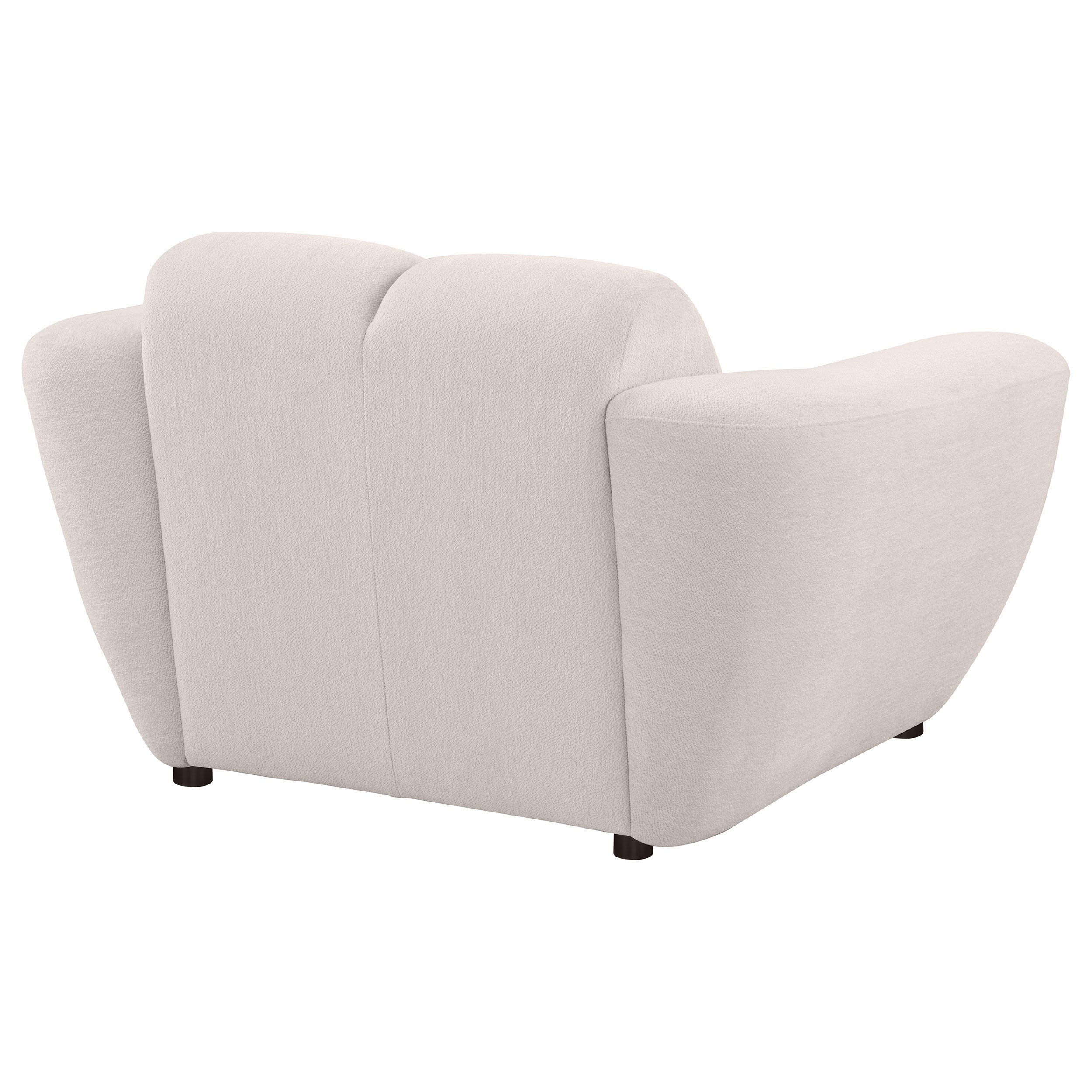 Destino Chenille Upholstered Splayed Arm Accent Chair Greige — view 7
