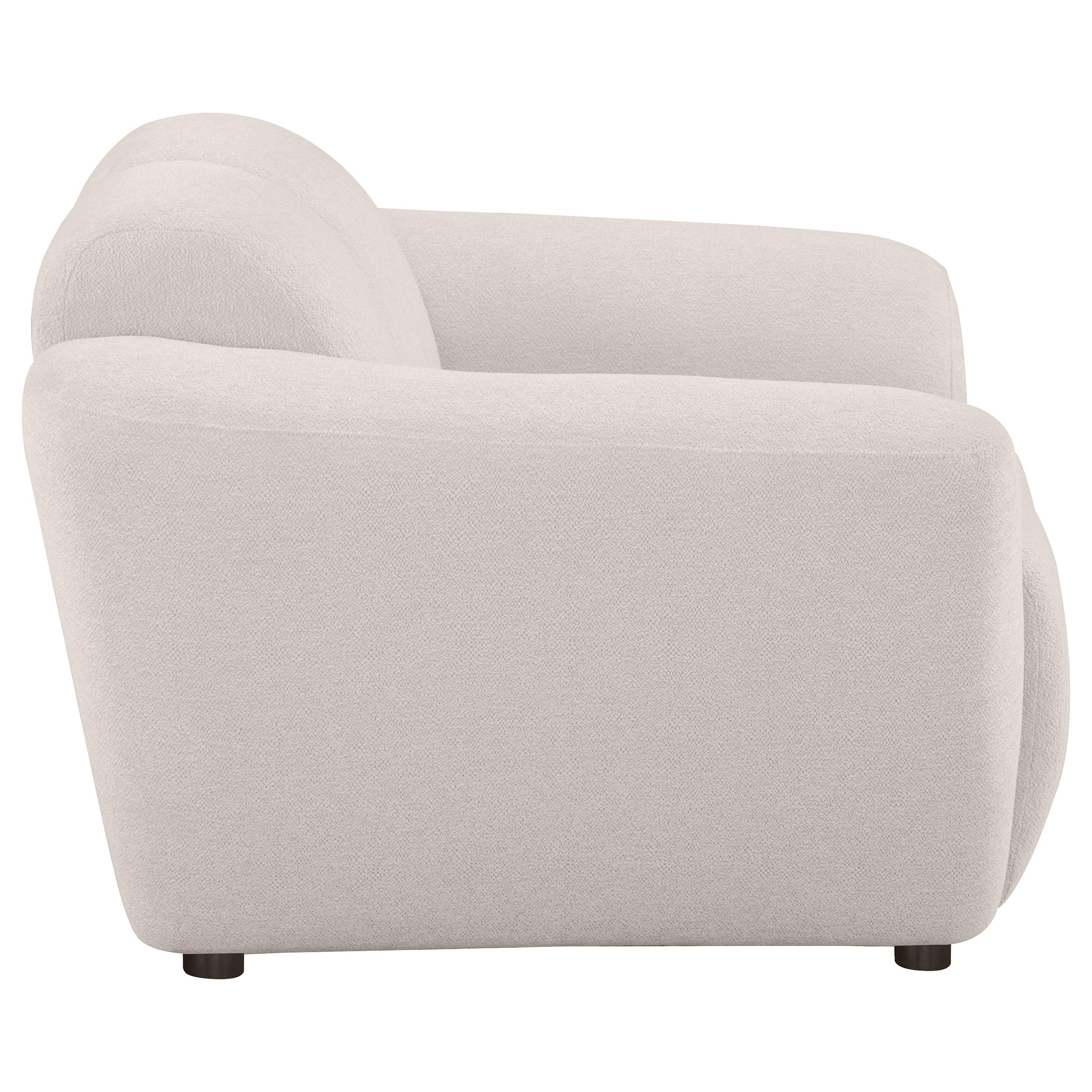 Destino Chenille Upholstered Splayed Arm Accent Chair Greige — view 8