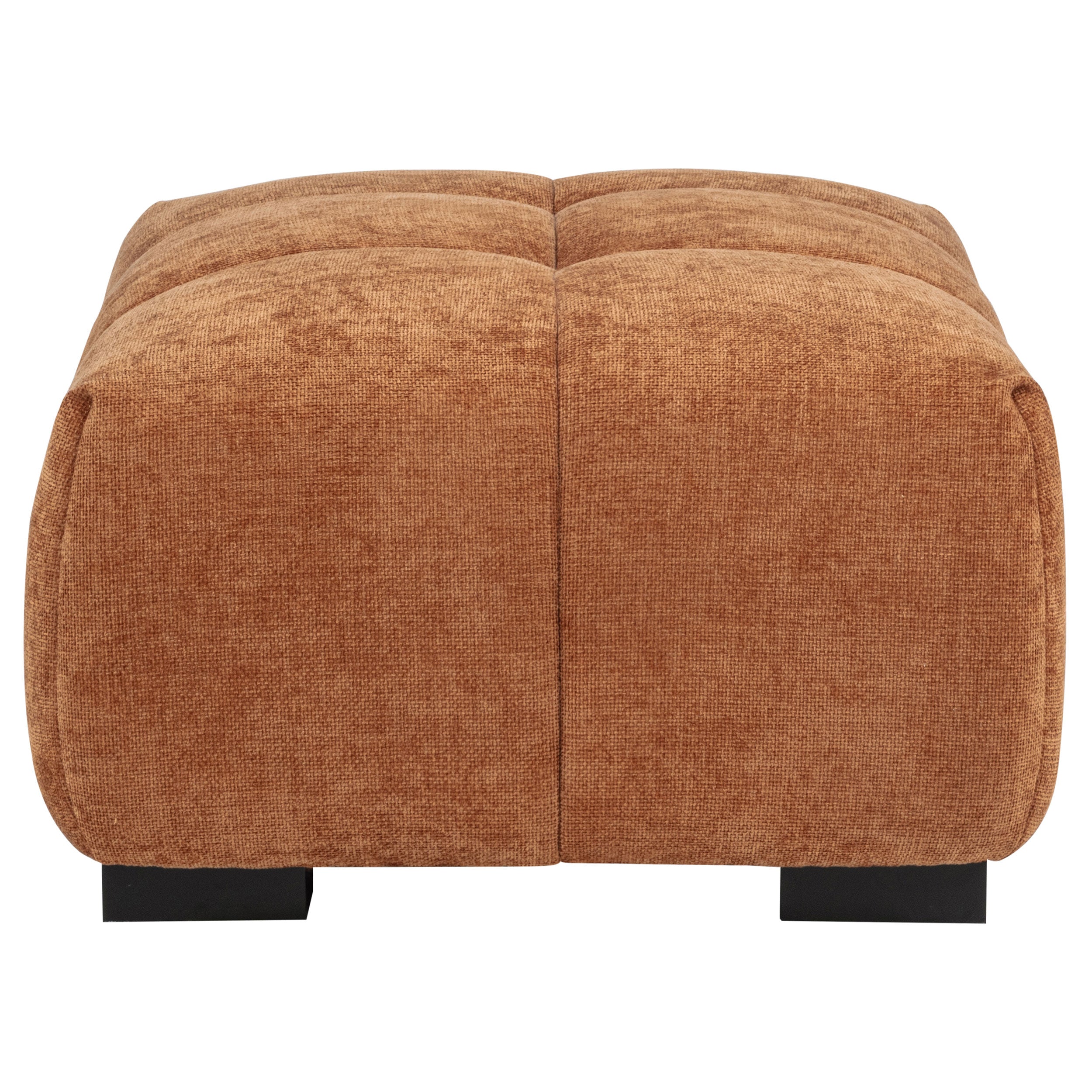 Octavia Upholstered Rectangular Ottoman Orange — view 4