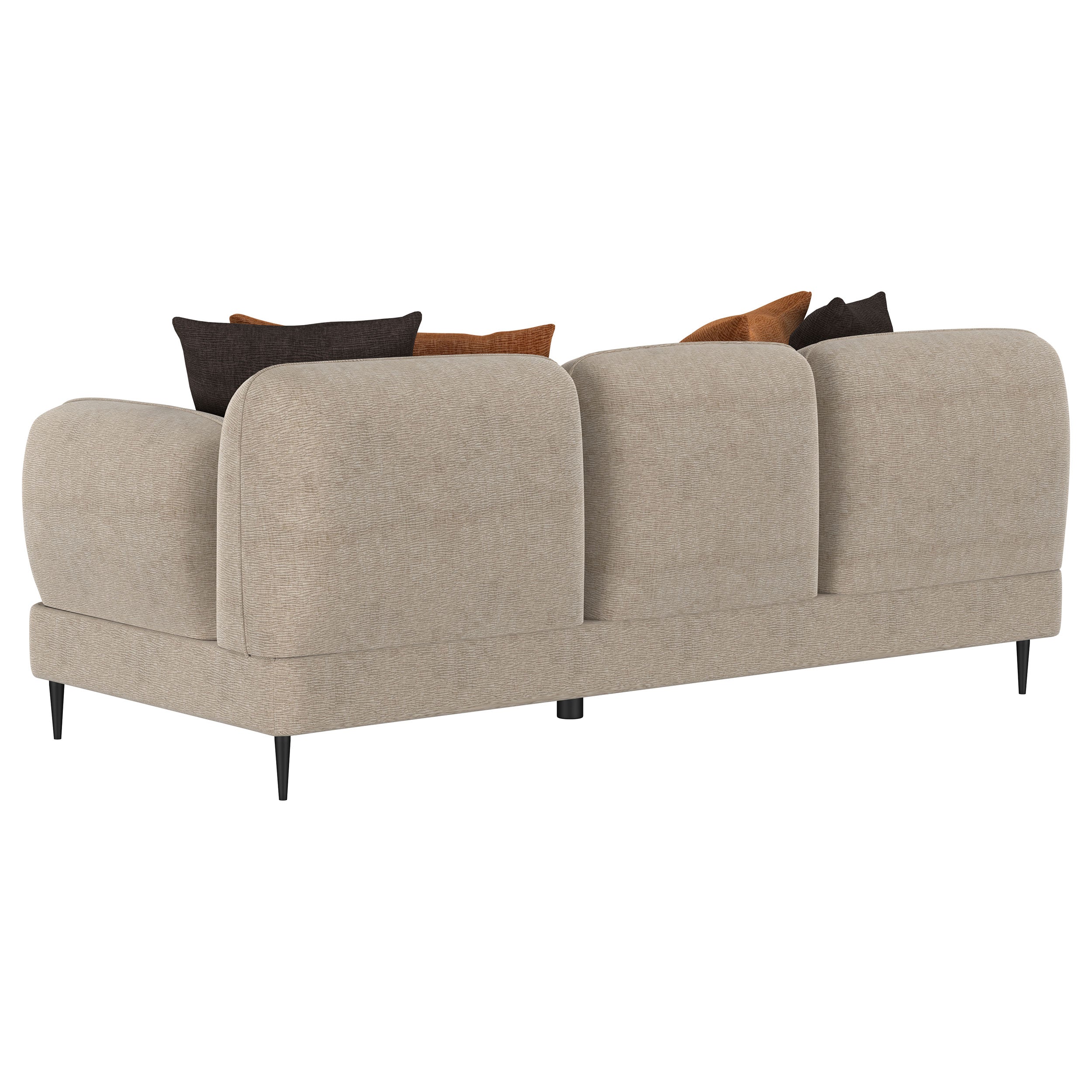 Jade 2-piece Chenille Upholstered Sofa Set Latte — view 5
