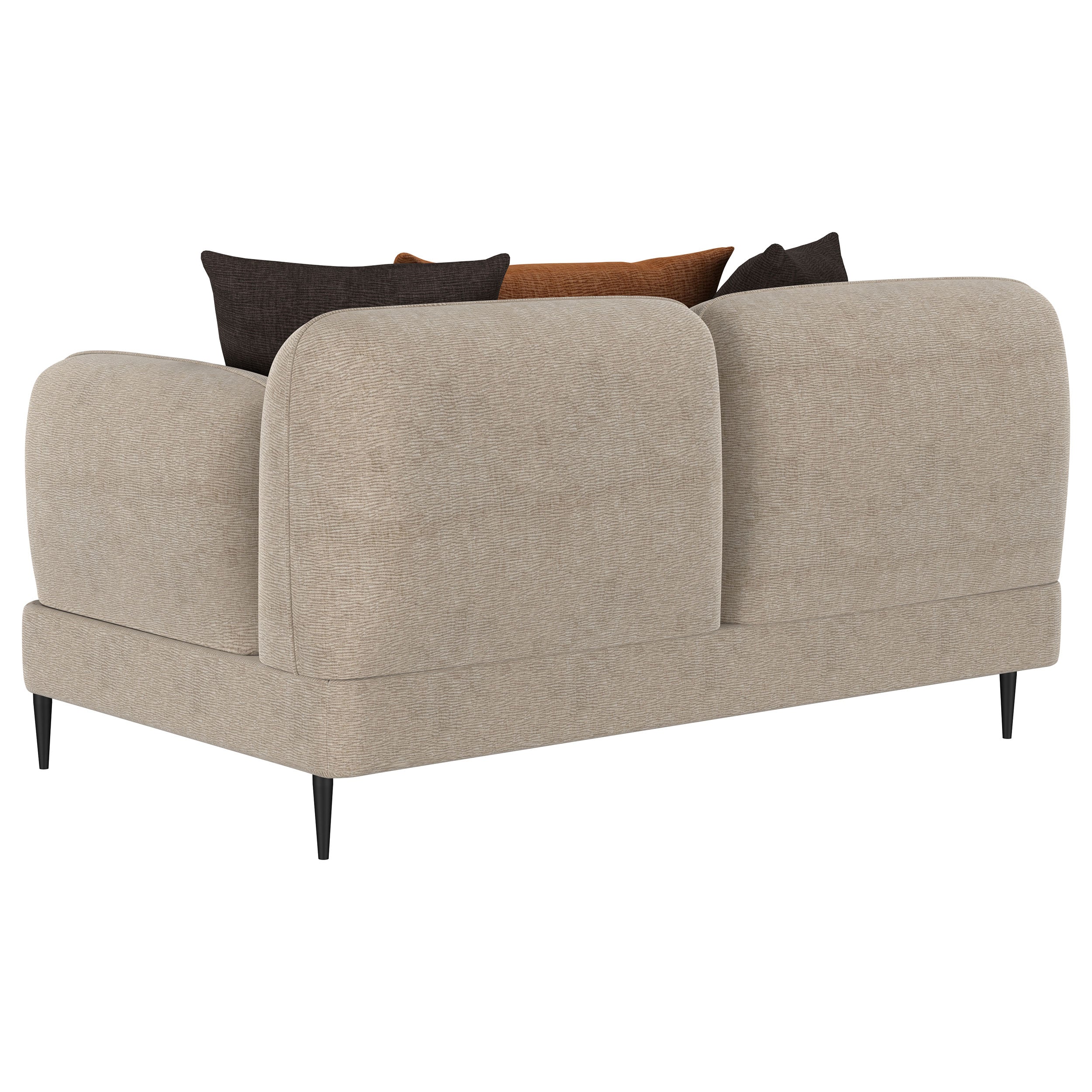 Jade 2-piece Chenille Upholstered Sofa Set Latte — view 9