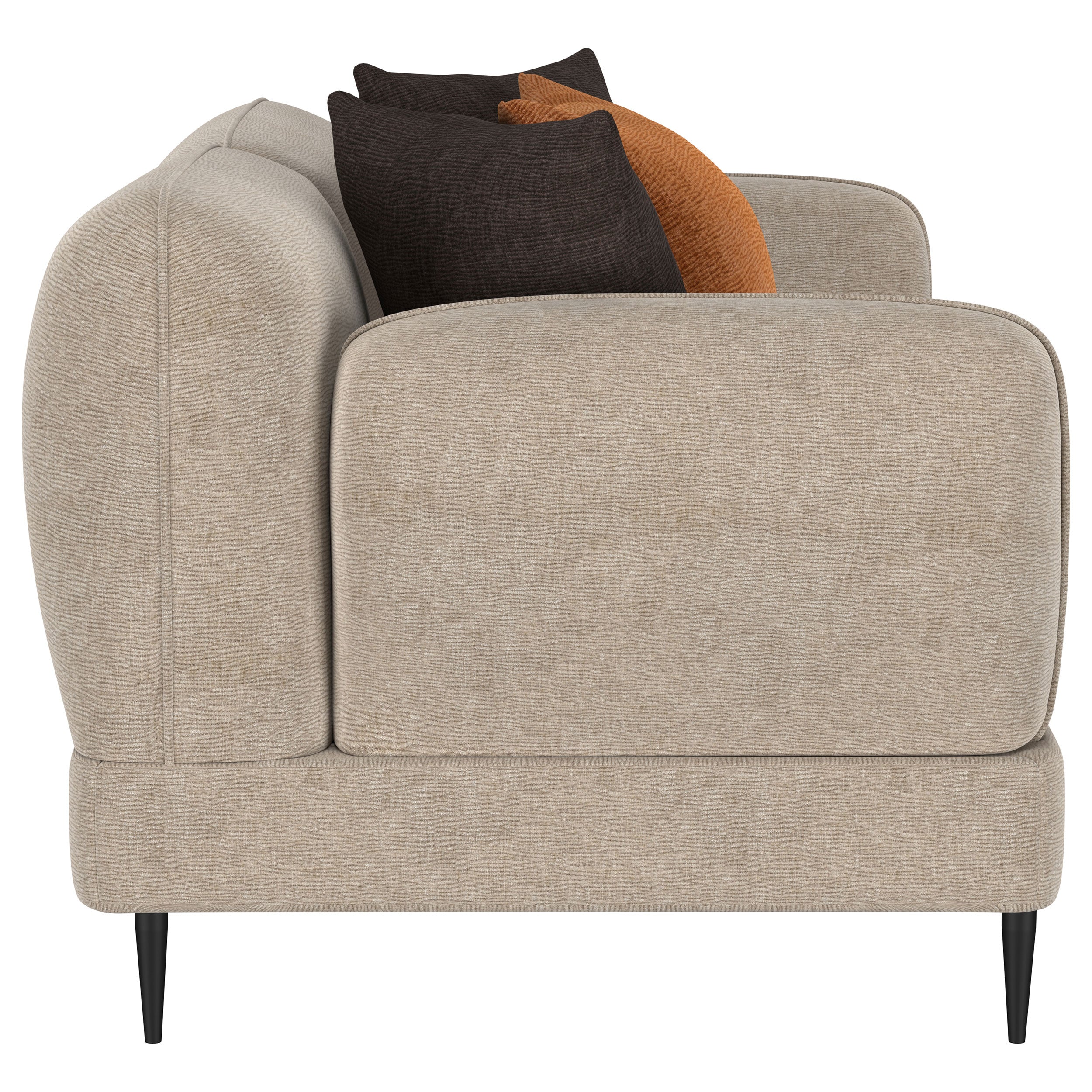 Jade 2-piece Chenille Upholstered Sofa Set Latte — view 10