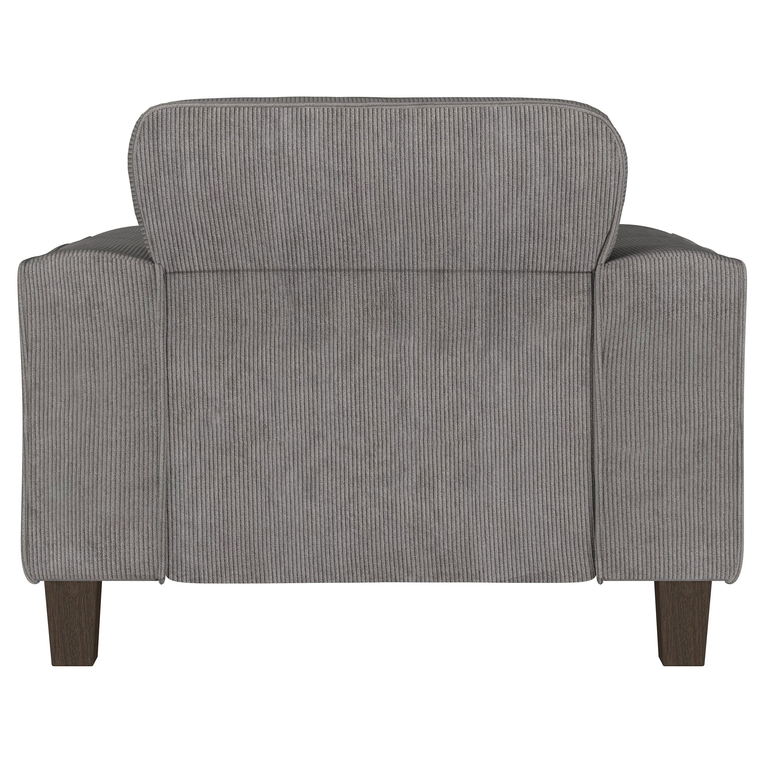 Deerhurst Upholstered Track Arm Tufted Accent Chair Charcoal — view 7