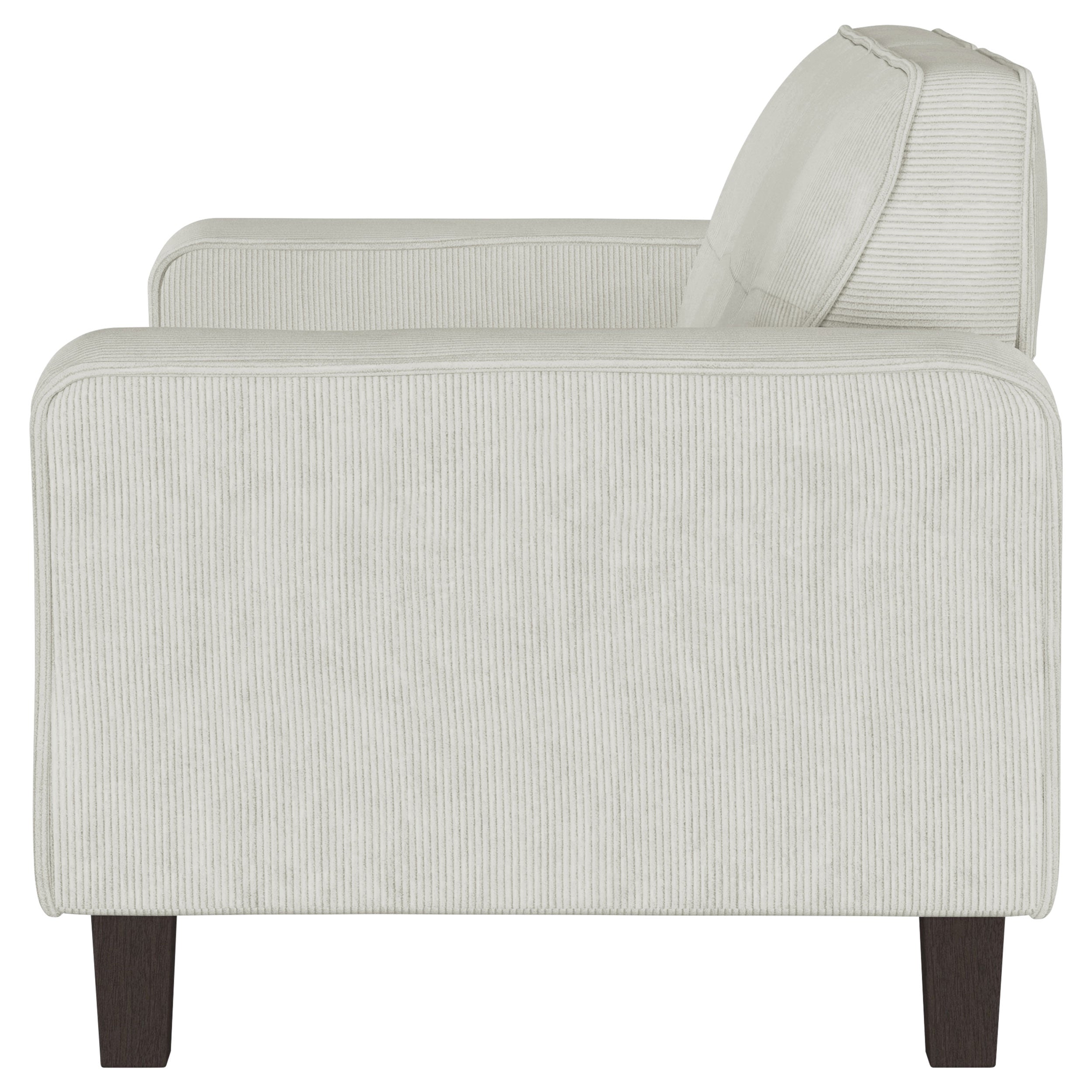 Deerhurst Upholstered Track Arm Tufted Loveseat Greige — view 5